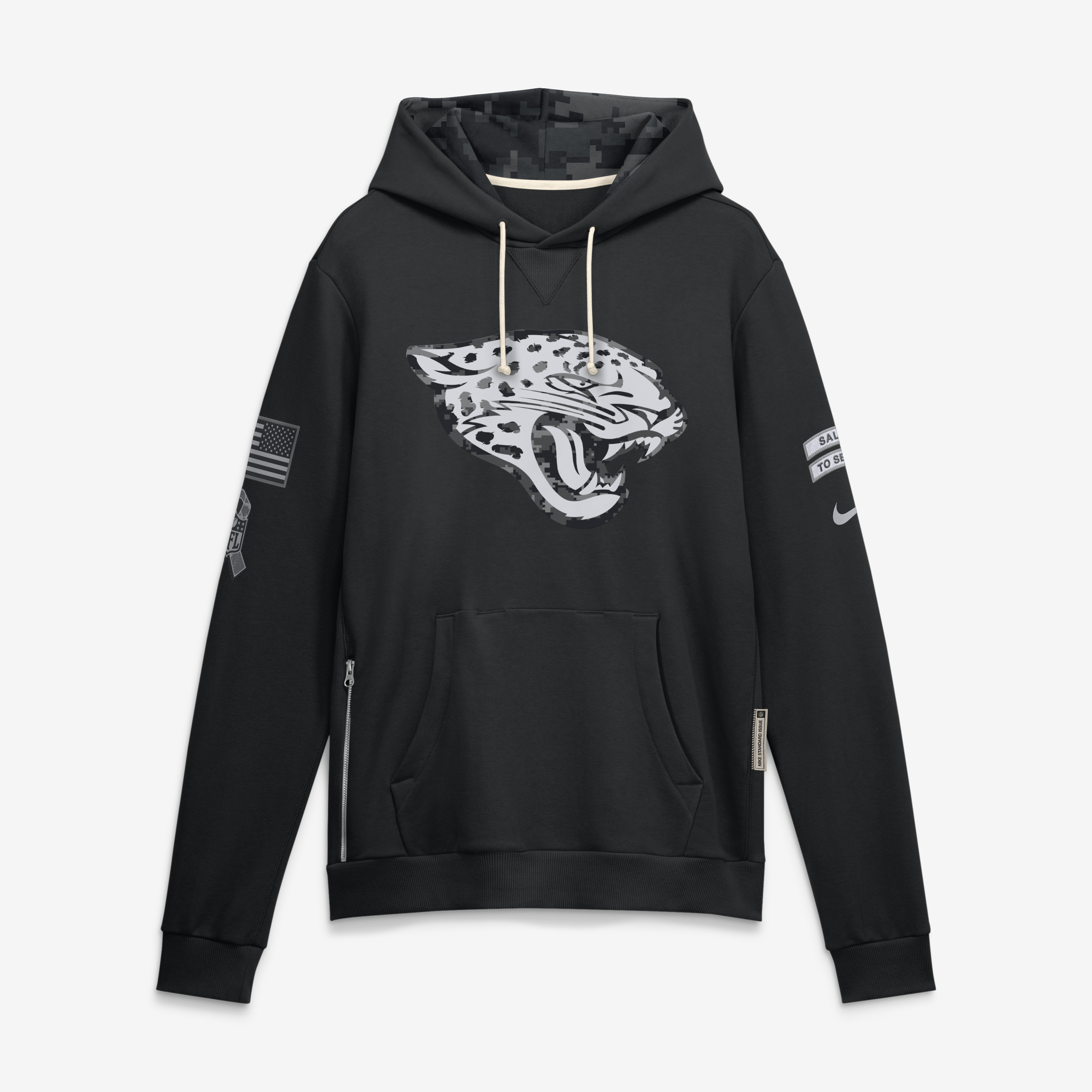 Jacksonville Jaguars Nike Salute To Service Dri-FIT Hoodie - Mens, , rebel_hi-res