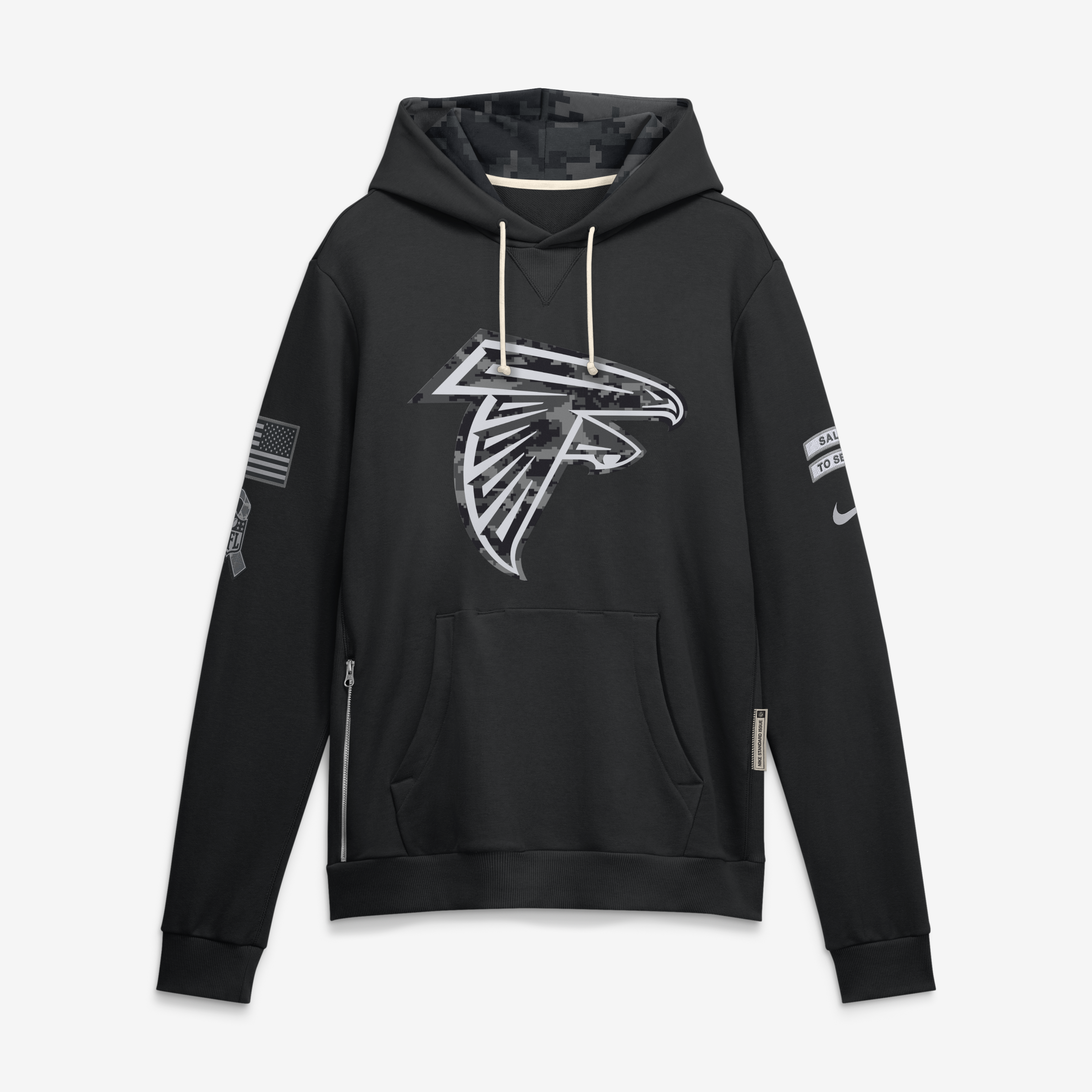 Atlanta Falcons Nike Salute To Service Dri-FIT Hoodie - Mens, , rebel_hi-res