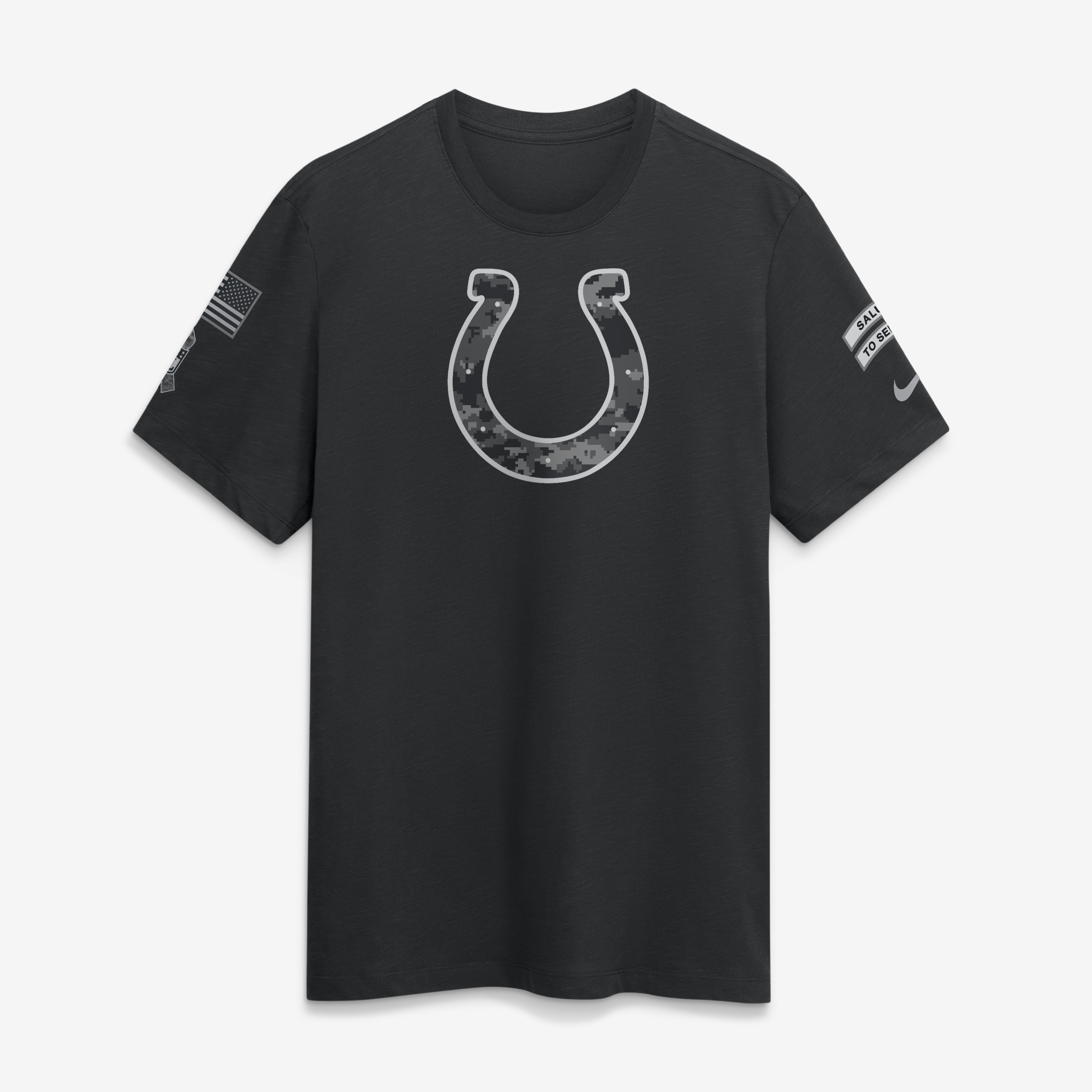 Indianapolis Colts Nike Salute To Service Short Sleeve Slub Crew T-Shirt - Mens, , rebel_hi-res