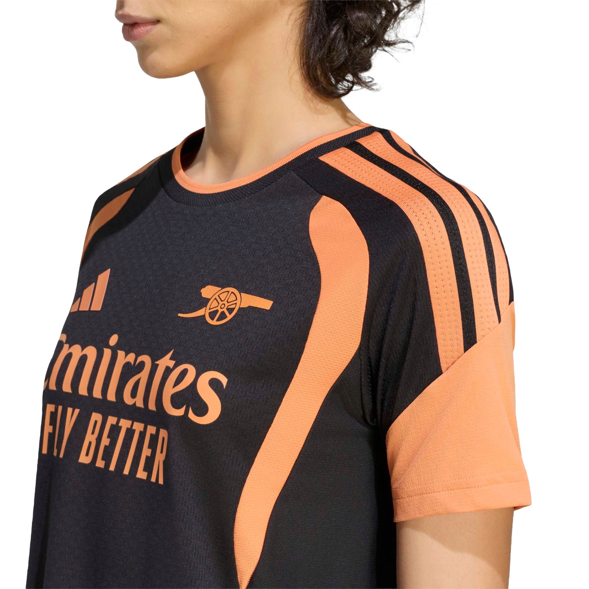 Arsenal adidas Training Jersey - Black - Womens, , rebel_hi-res
