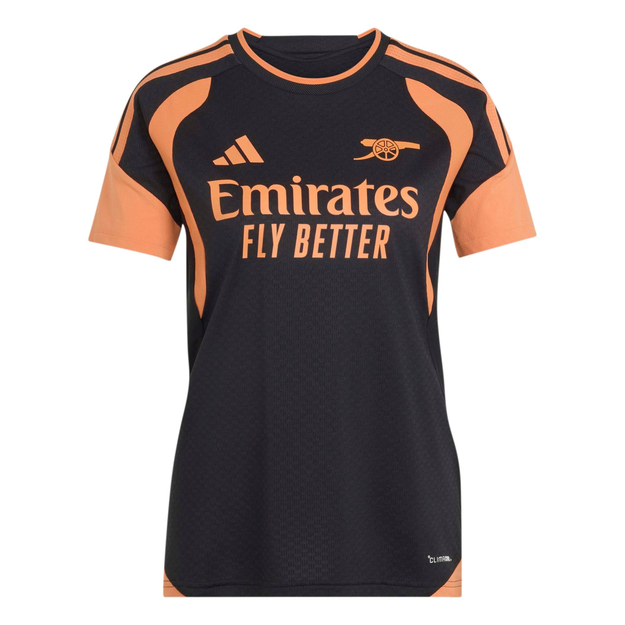 Arsenal adidas Training Jersey - Black - Womens, , rebel_hi-res