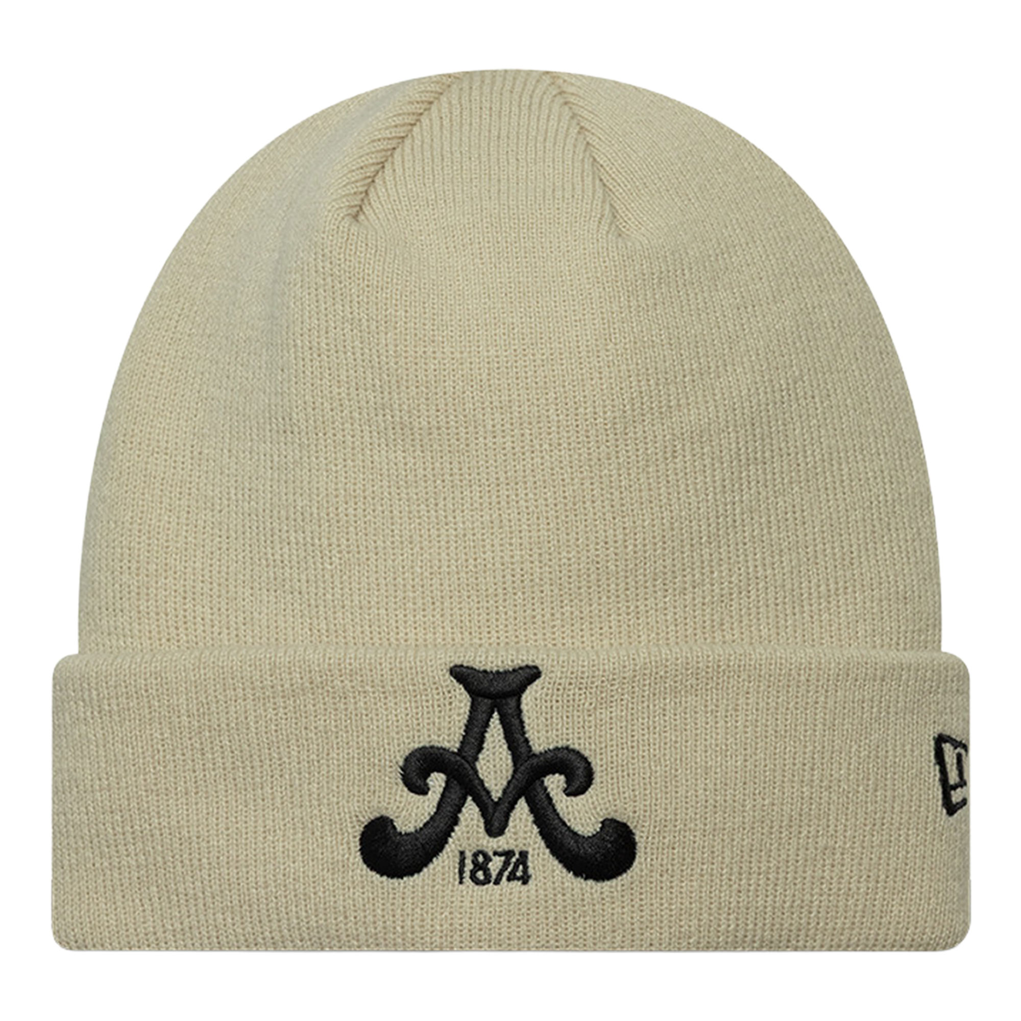 Aston Villa New Era A Logo Cuff Beanie - Stone - Unisex, , rebel_hi-res