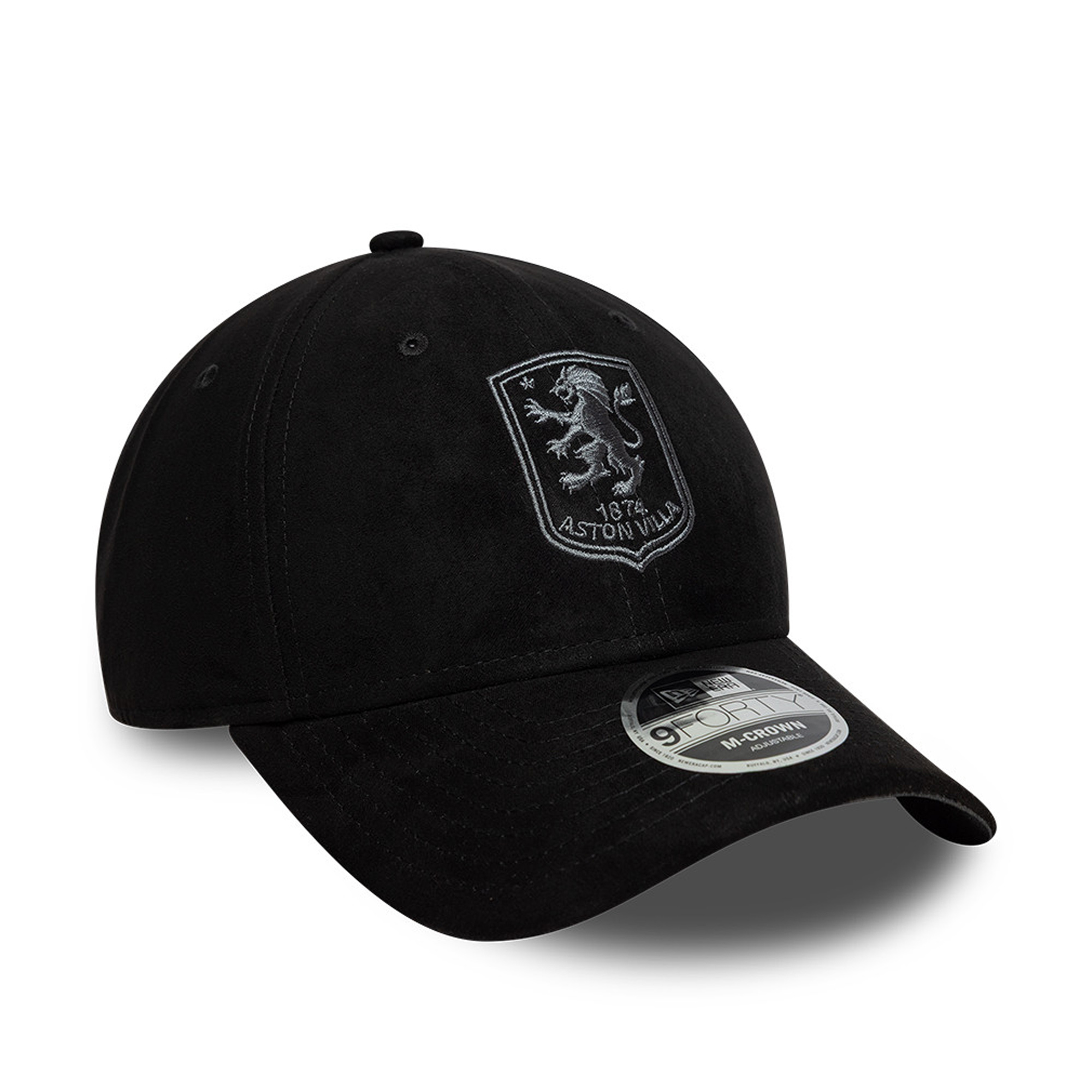 Aston Villa New Era Faux Suede 9FORTY - Black - Unisex, , rebel_hi-res