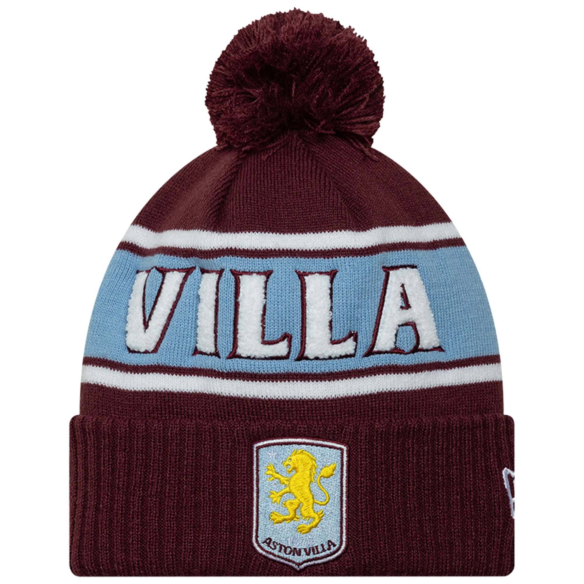 Aston Villa New Era Sport Cuff Knit Beanie - Frosted Burgundy - Unisex