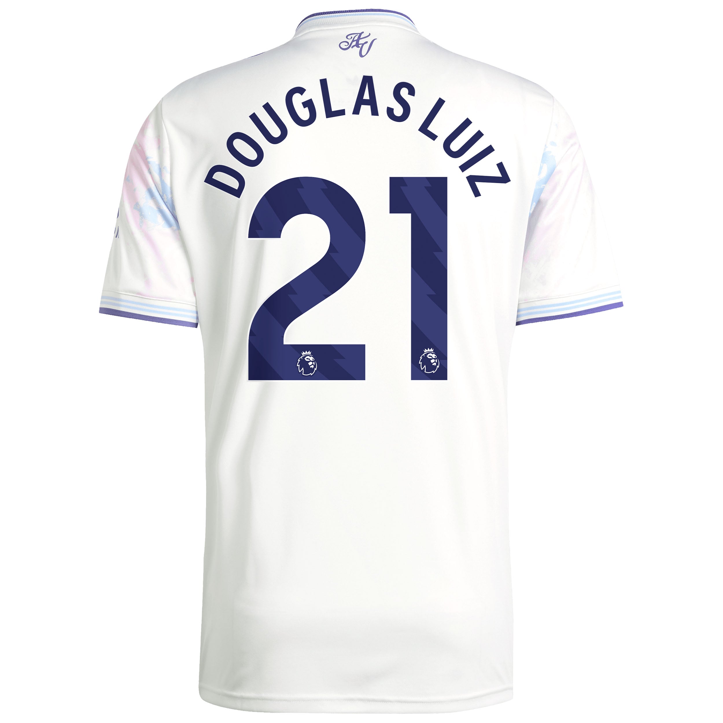 Aston Villa adidas Third Shirt 2025-26 with Douglas Luiz 21 printing, , rebel_hi-res