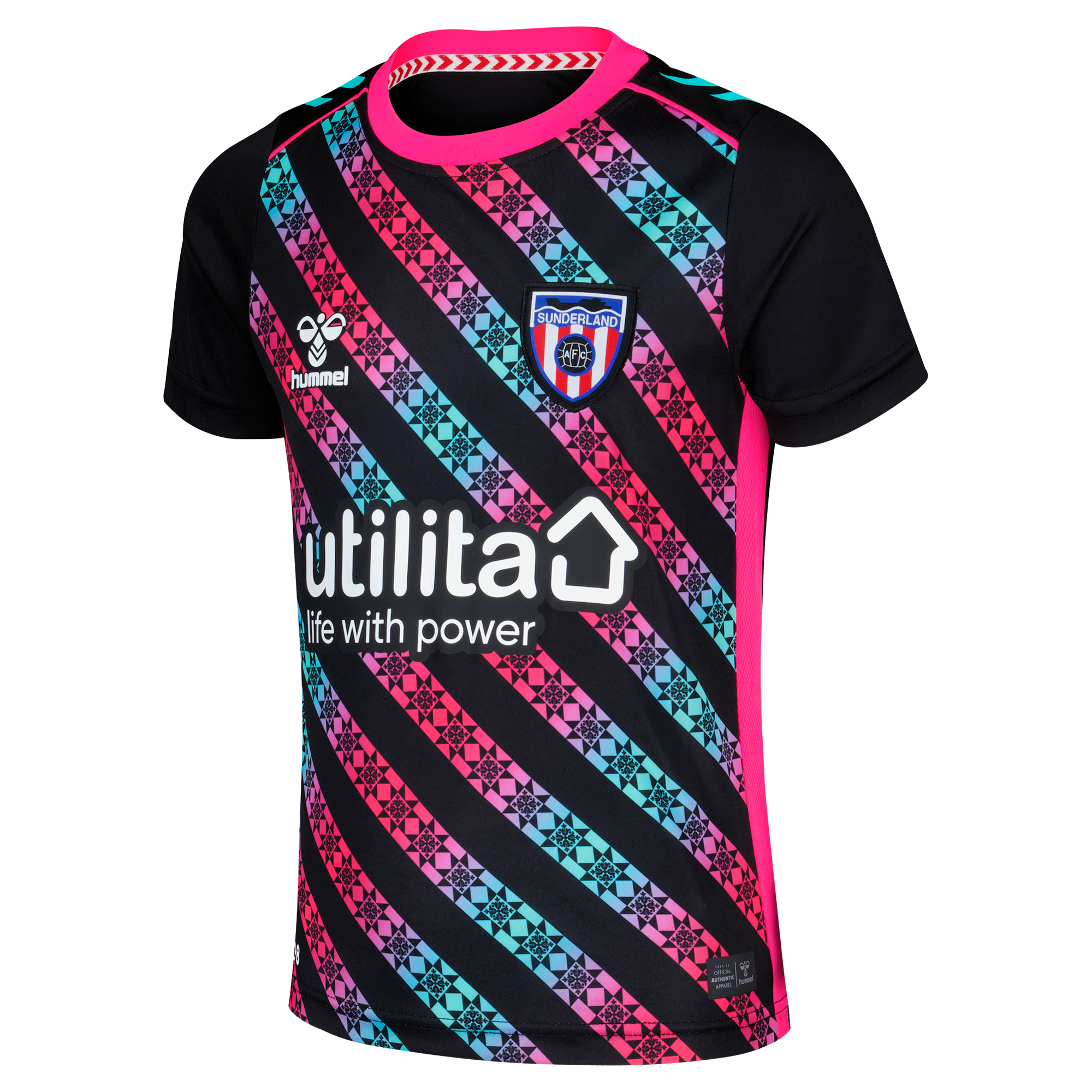 Sunderland Hummel Goalkeeper Shirt 2025-26 - Kids with Ellborg 31 printing, , rebel_hi-res
