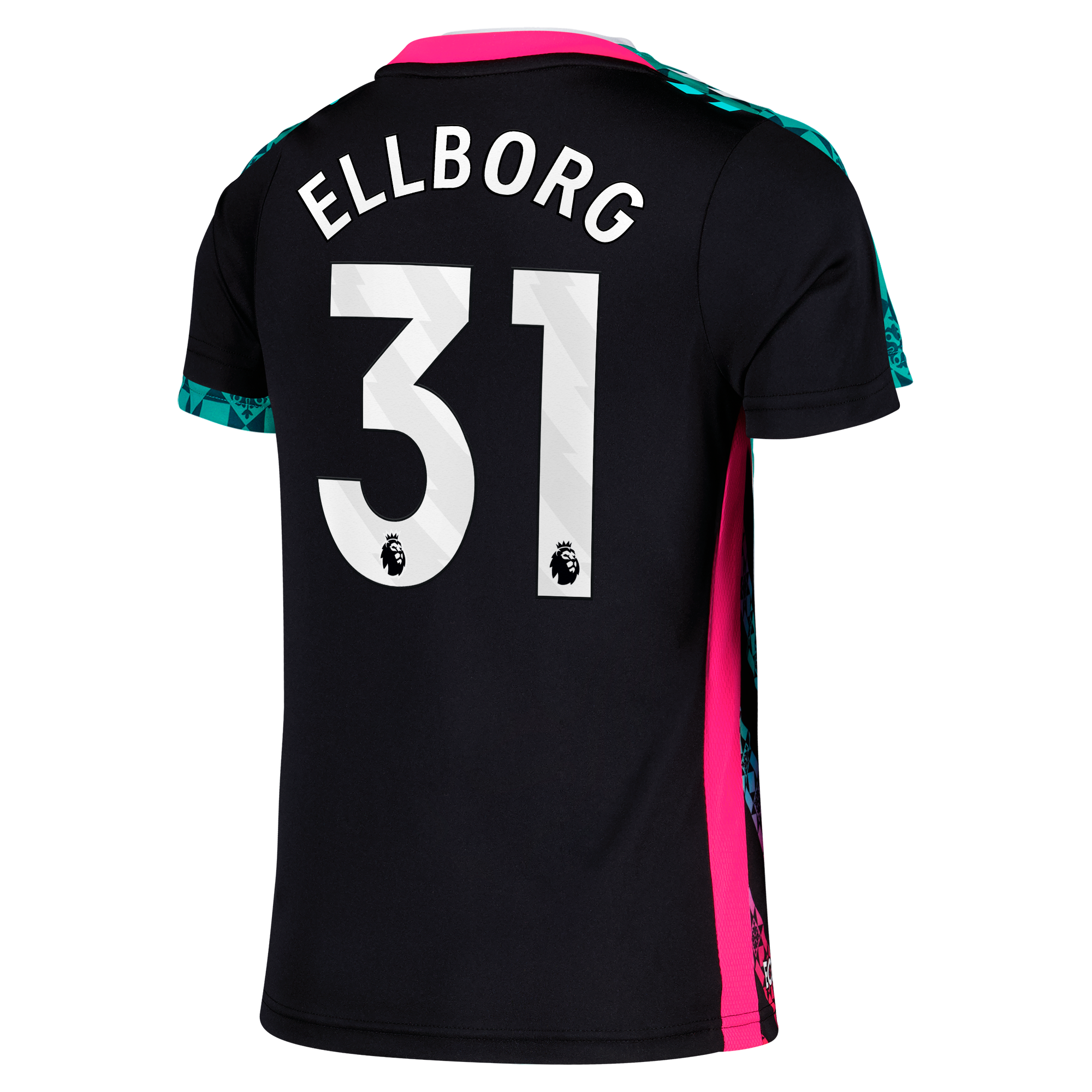 Sunderland Hummel Goalkeeper Shirt 2025-26 - Kids with Ellborg 31 printing, , rebel_hi-res