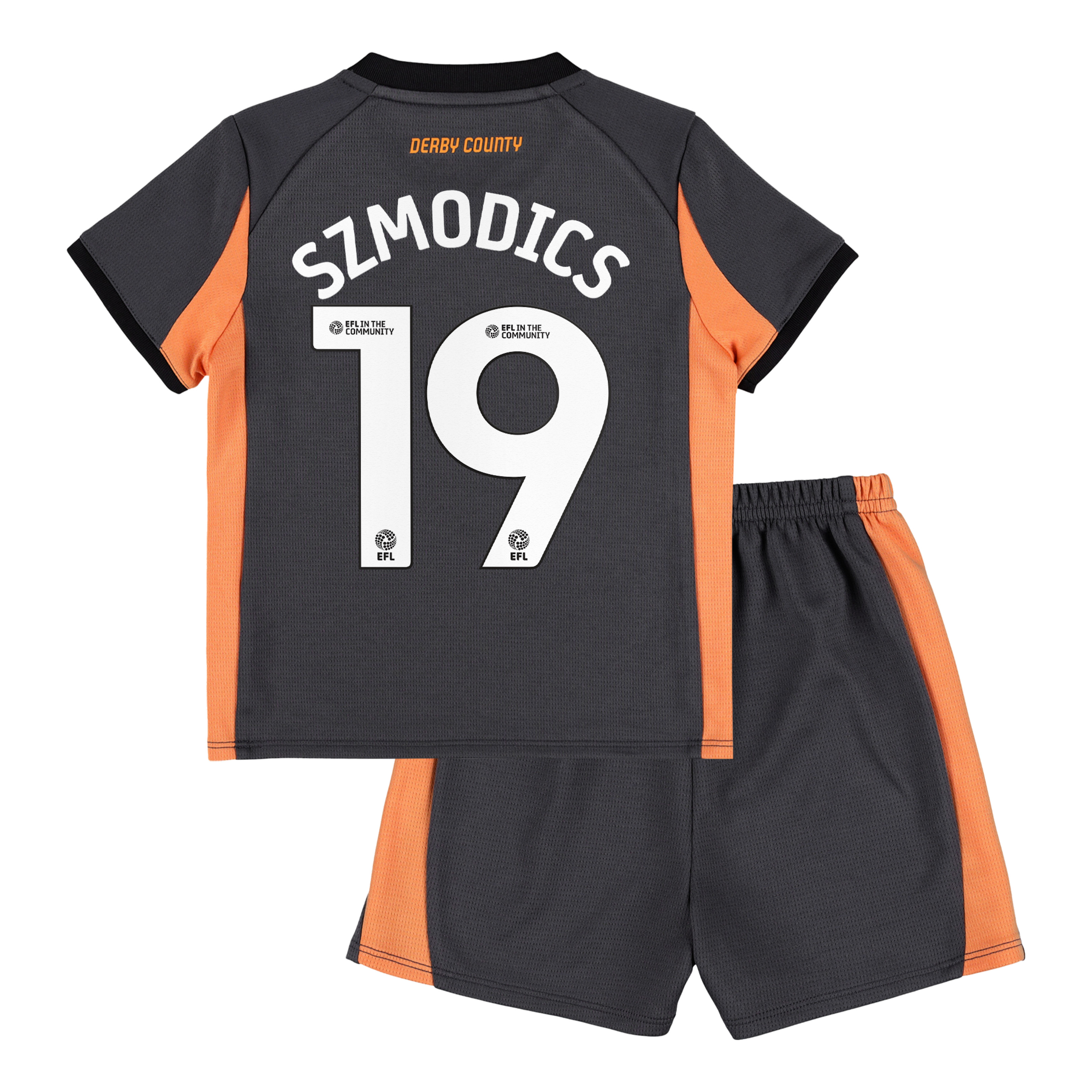 Derby County PUMA Away Mini Kit 2025-26 - Infants with Szmodics 19 printing, , rebel_hi-res
