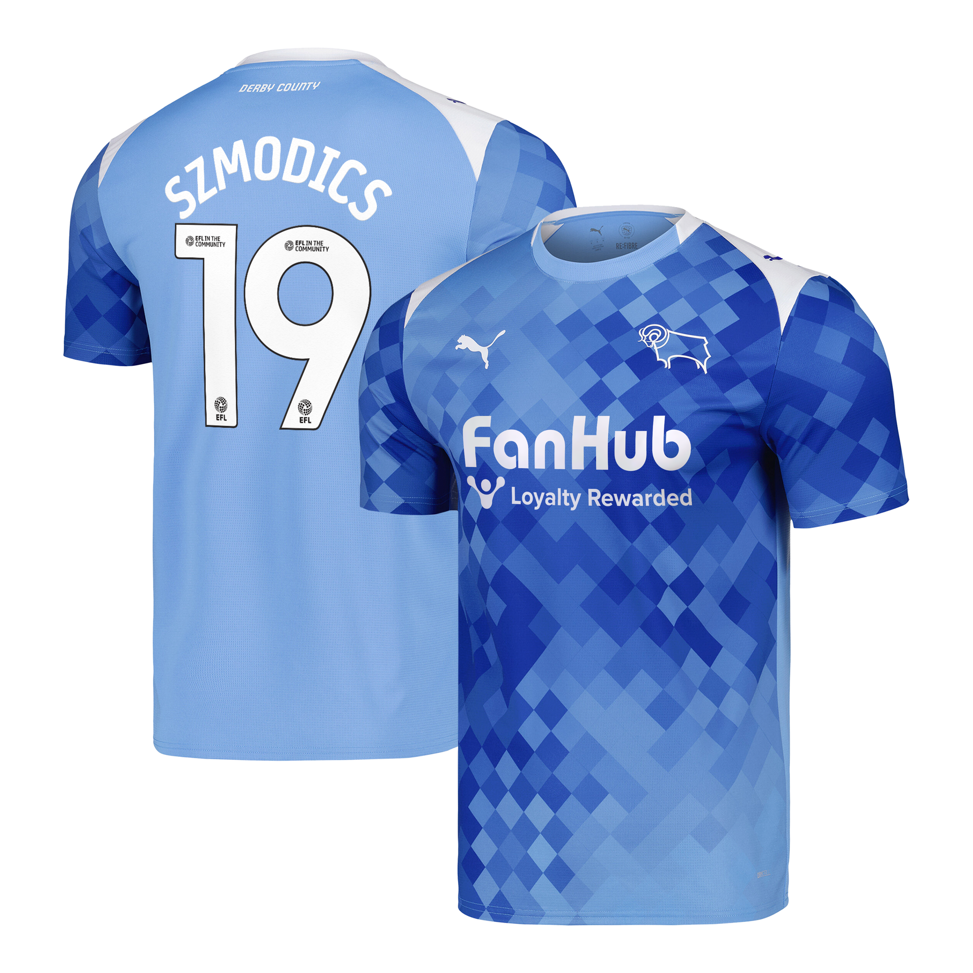 Derby County PUMA Third Shirt 2025-26 - Outsize with Szmodics 19 printing, , rebel_hi-res