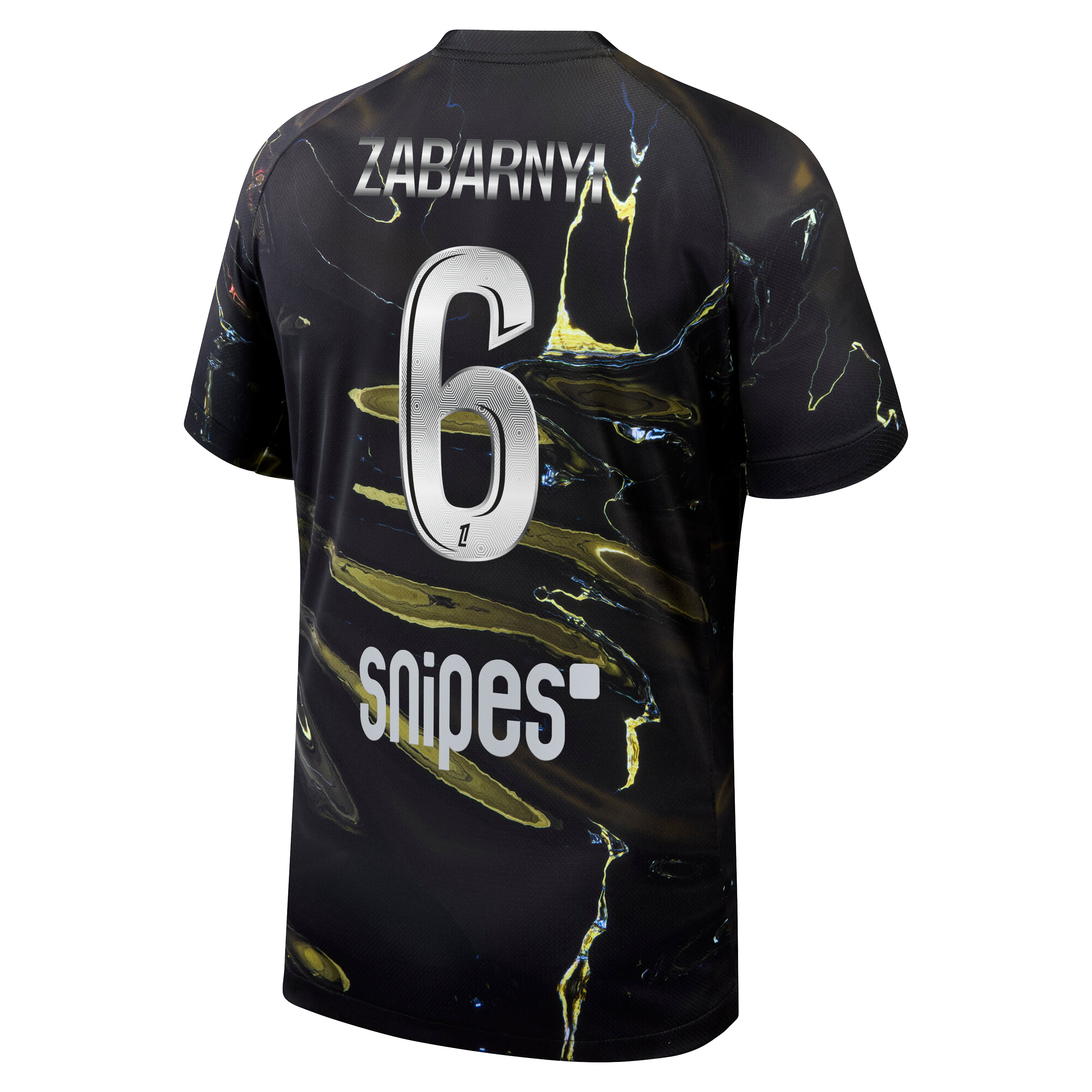 PSG Jordan Night Edition Stadium Shirt 2025-26 with Zabarnyi 6 printing, , rebel_hi-res
