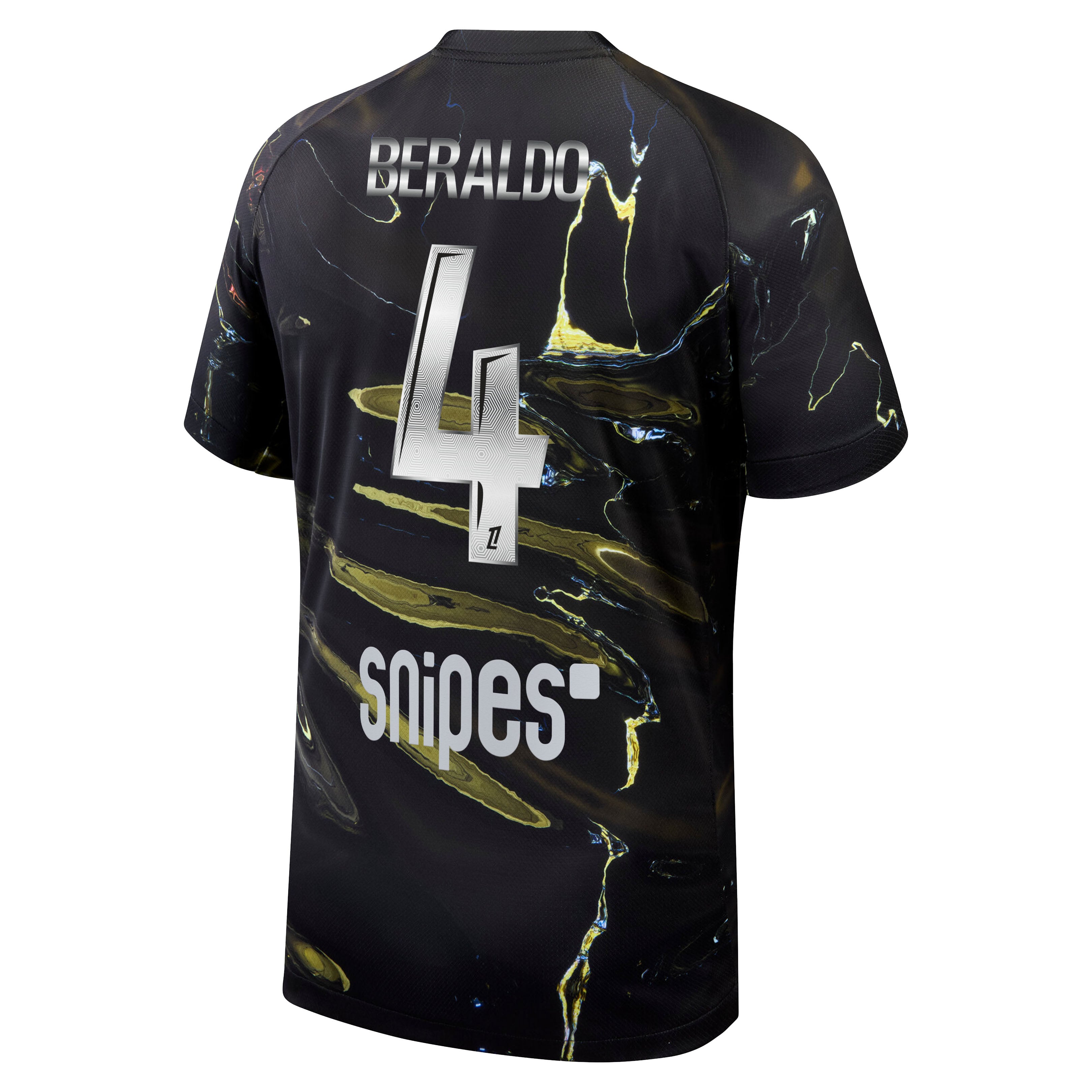 PSG Jordan Night Edition Stadium Shirt 2025-26 with Beraldo 4 printing, , rebel_hi-res