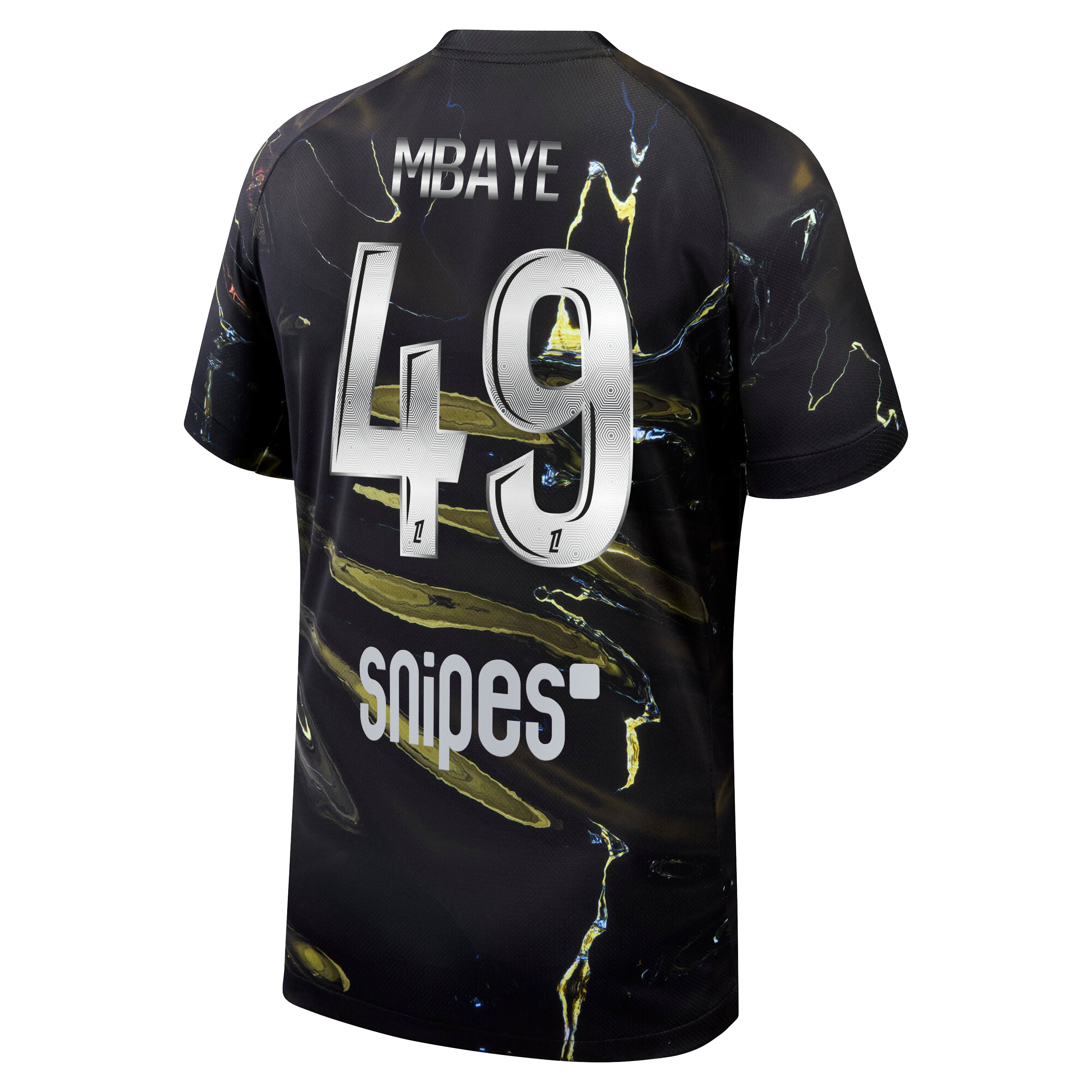 PSG Jordan Night Edition Stadium Shirt 2025-26 with Mbaye 49 printing, , rebel_hi-res