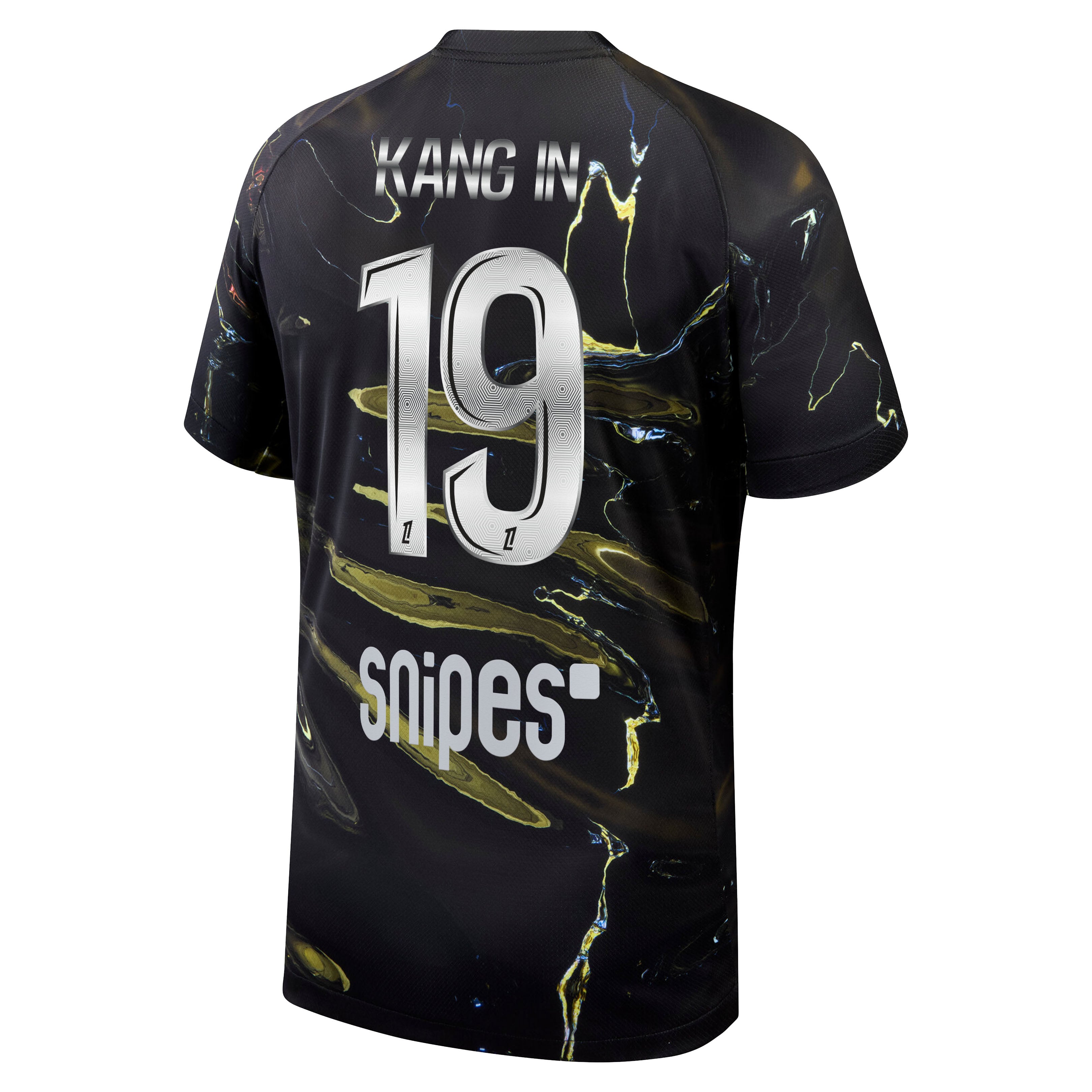 PSG Jordan Night Edition Stadium Shirt 2025-26 with Kang In 19 printing, , rebel_hi-res