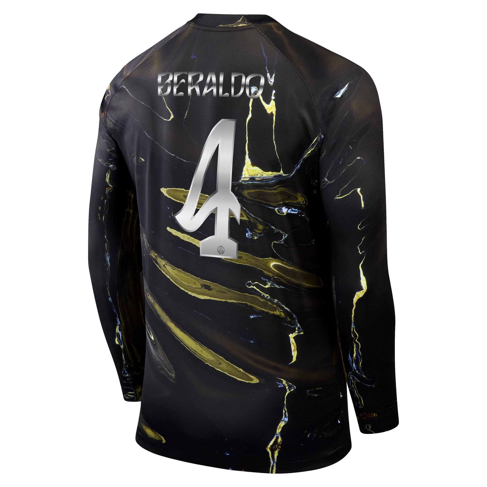 PSG Jordan Night Edition Stadium Long-Sleeved Shirt 2025-26 with Cup printing Beraldo 4, , rebel_hi-res