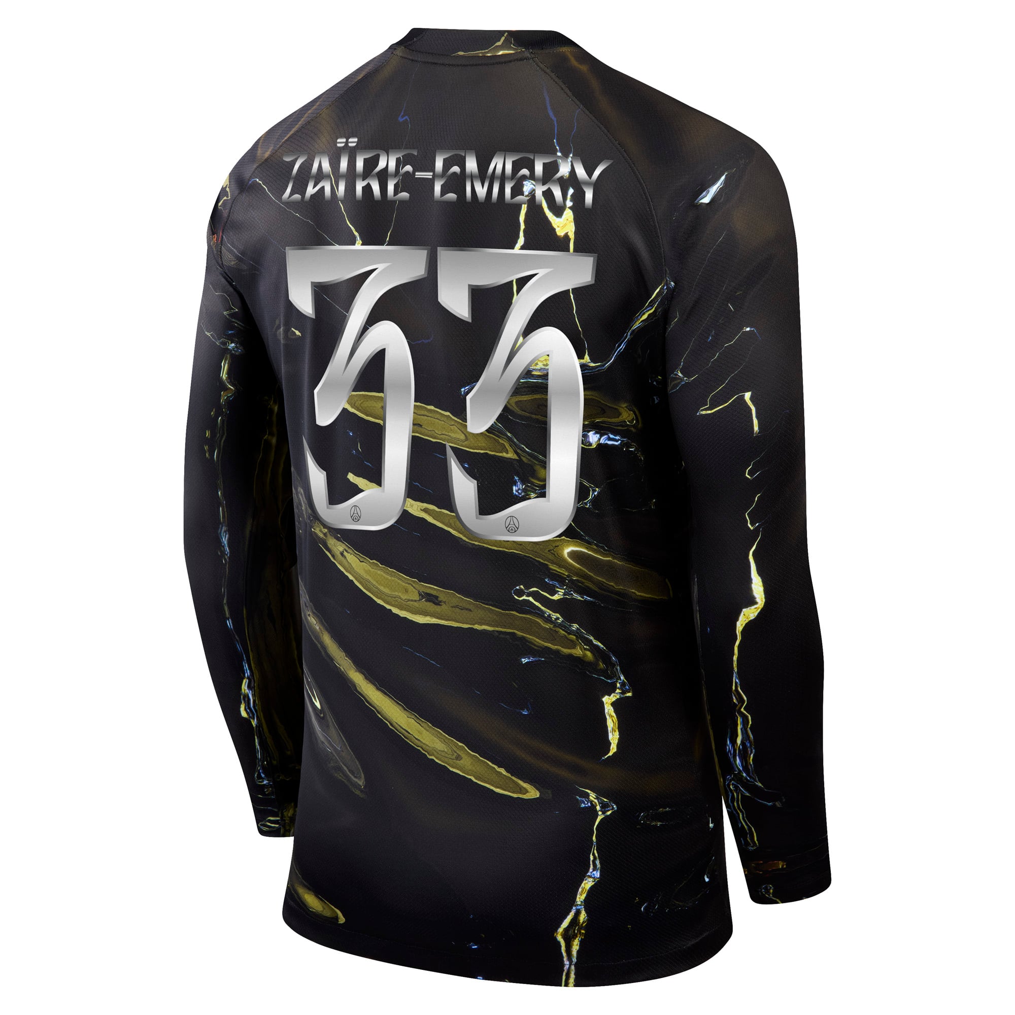 PSG Jordan Night Edition Stadium Long-Sleeved Shirt 2025-26 with Cup printing Za&iuml;re-Emery 33, , rebel_hi-res