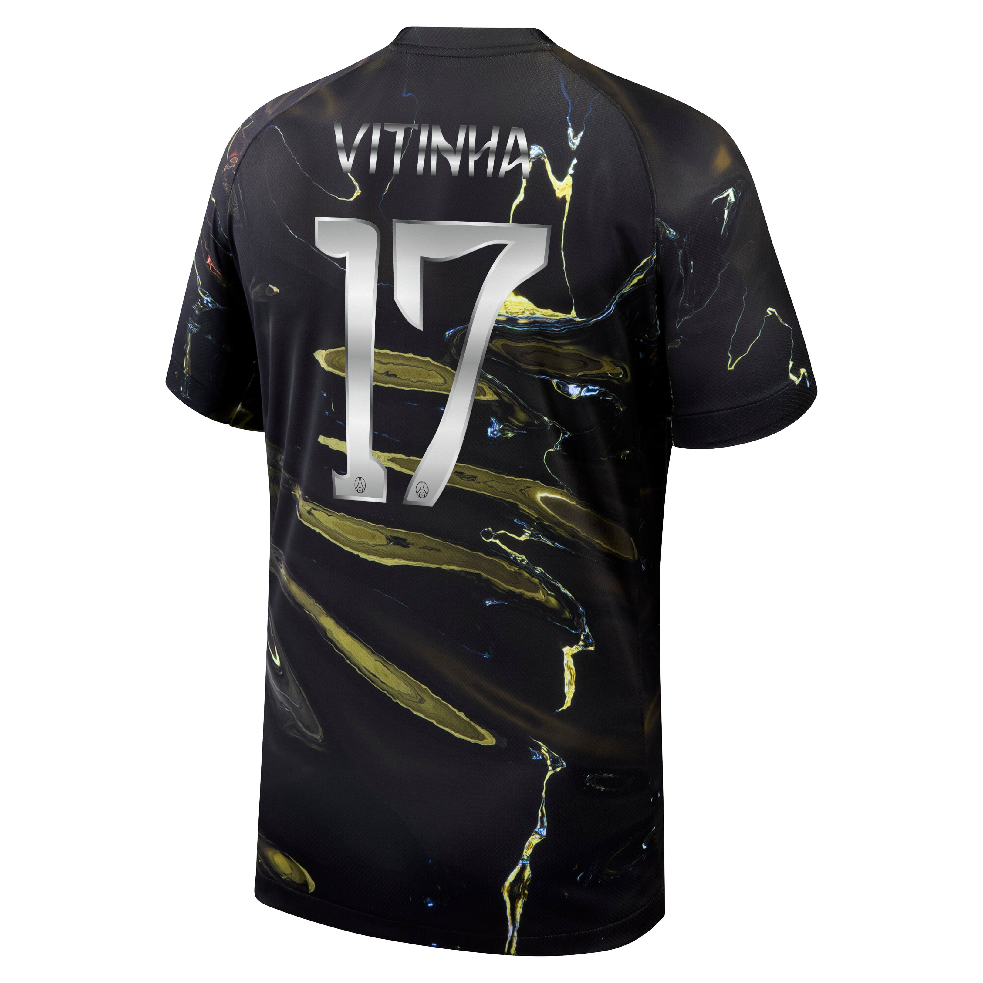 PSG Jordan Night Edition Stadium Shirt 2025-26 with Cup printing Vitinha 17, , rebel_hi-res