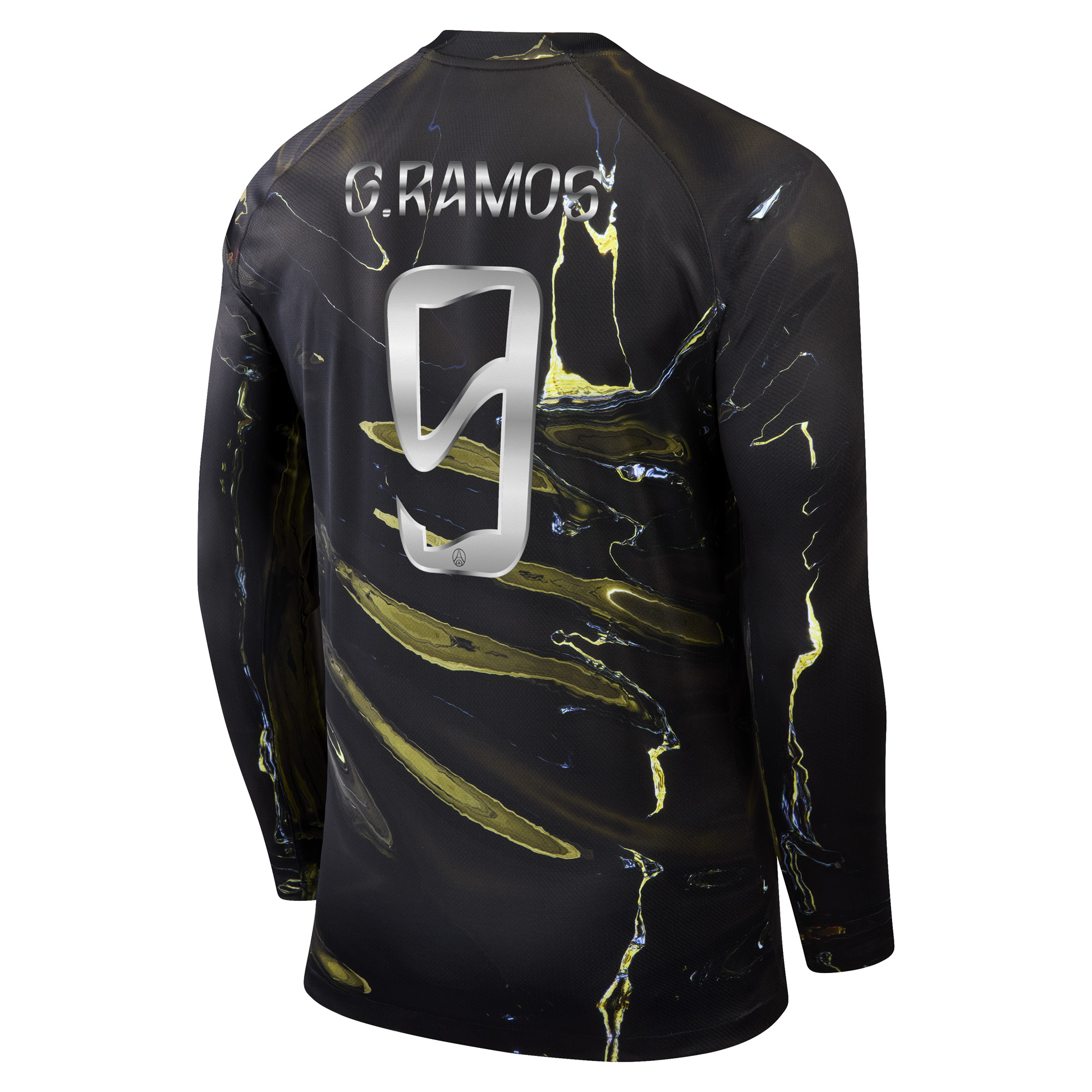 PSG Jordan Night Edition Stadium Long-Sleeved Shirt 2025-26 with Cup printing G.Ramos 9, , rebel_hi-res
