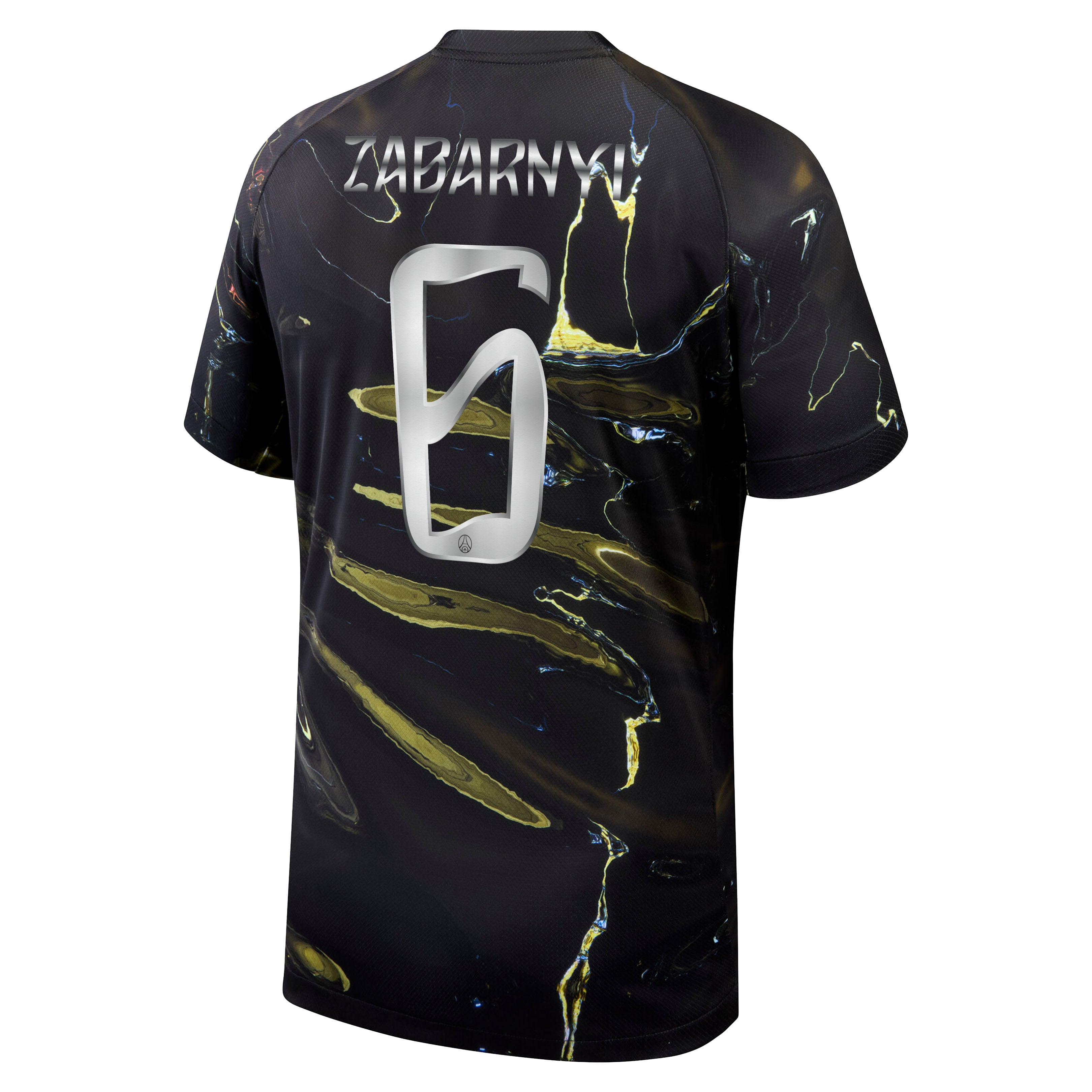 PSG Jordan Night Edition Stadium Shirt 2025-26 with Cup printing Zabarnyi 6, , rebel_hi-res