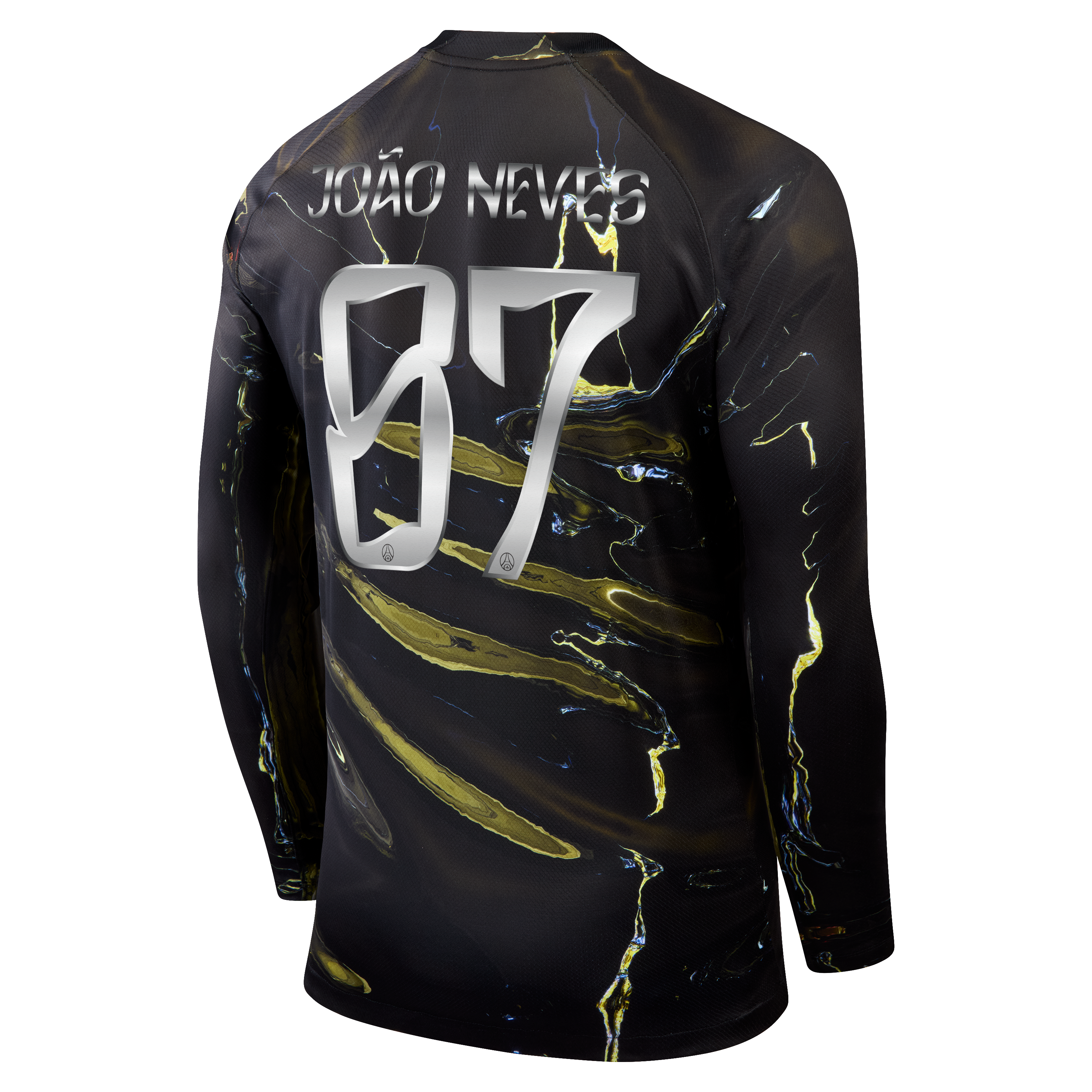 PSG Jordan Night Edition Stadium Long-Sleeved Shirt 2025-26 with