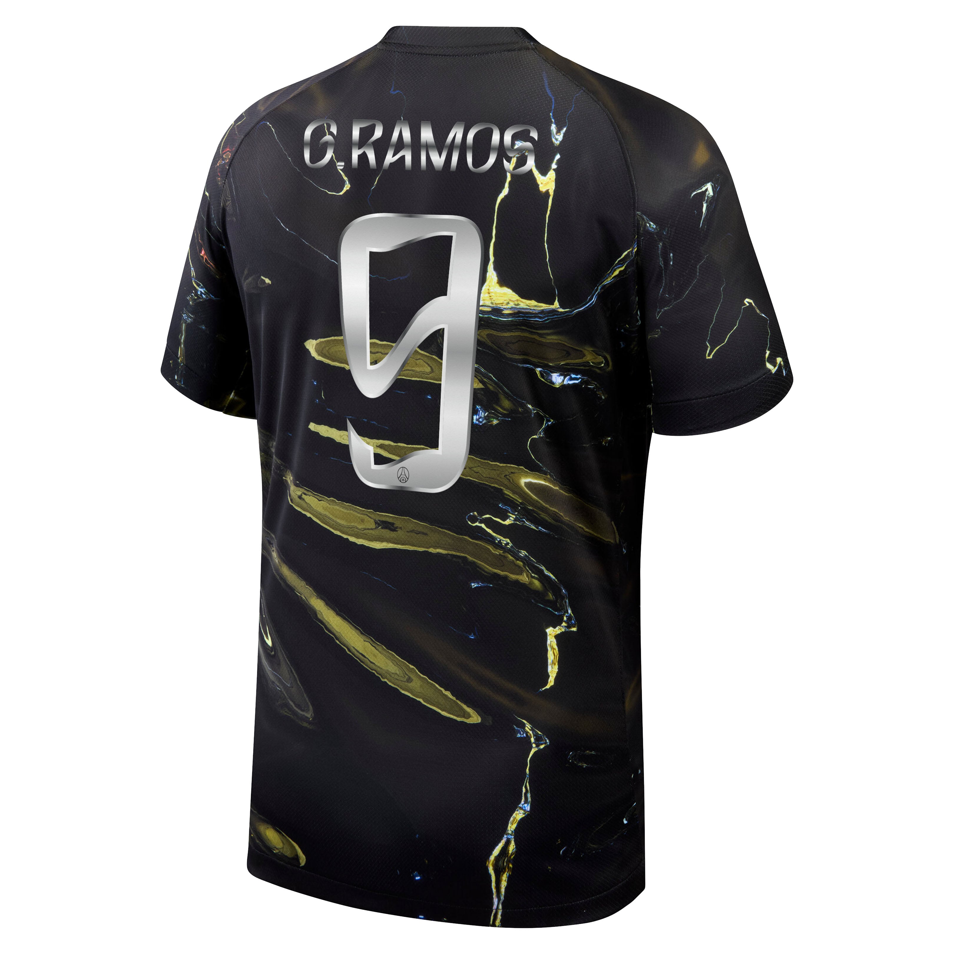 PSG Jordan Night Edition Stadium Shirt 2025-26 with Cup printing G.Ramos 9, , rebel_hi-res