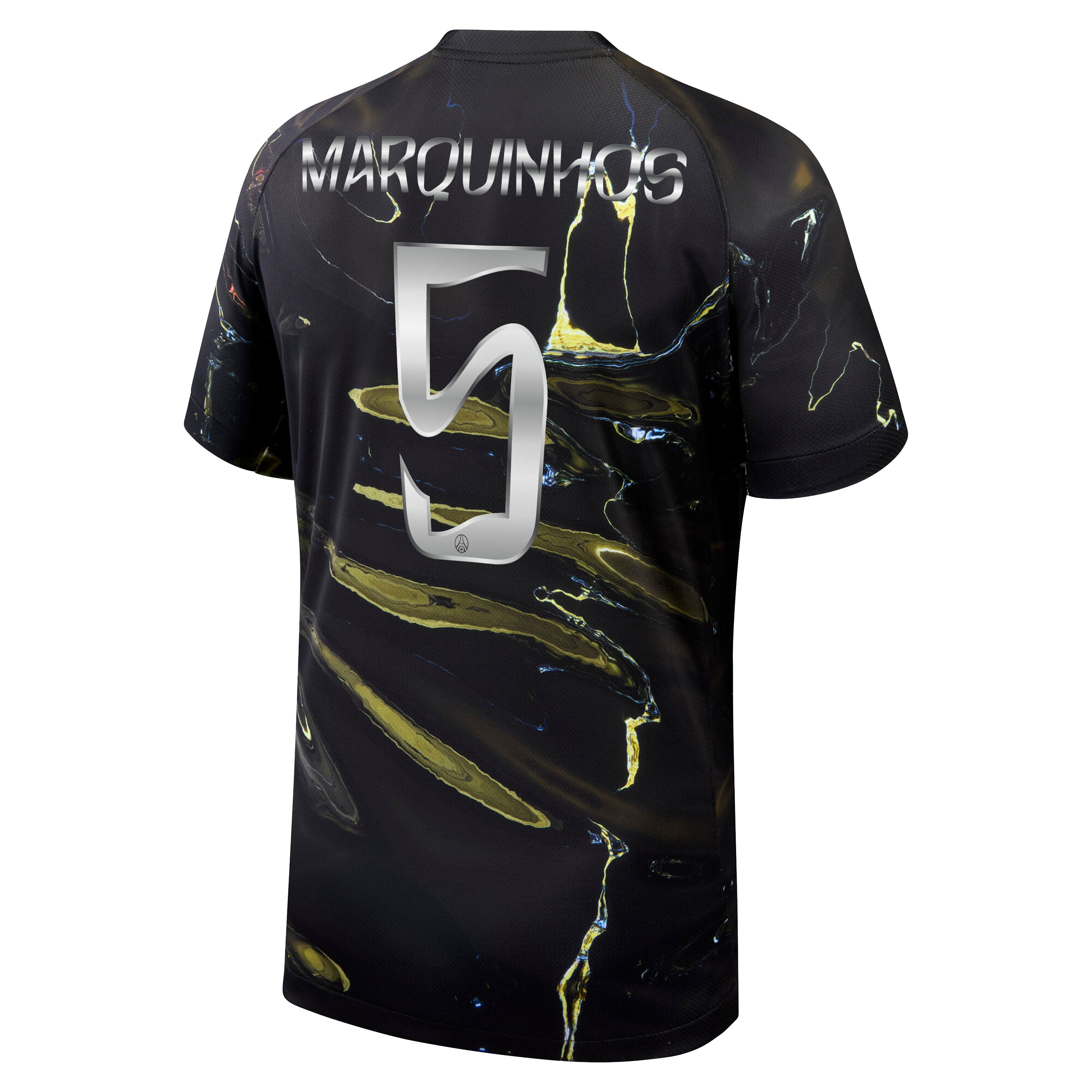 PSG Jordan Night Edition Stadium Shirt 2025-26 with Cup printing Marquinhos 5, , rebel_hi-res