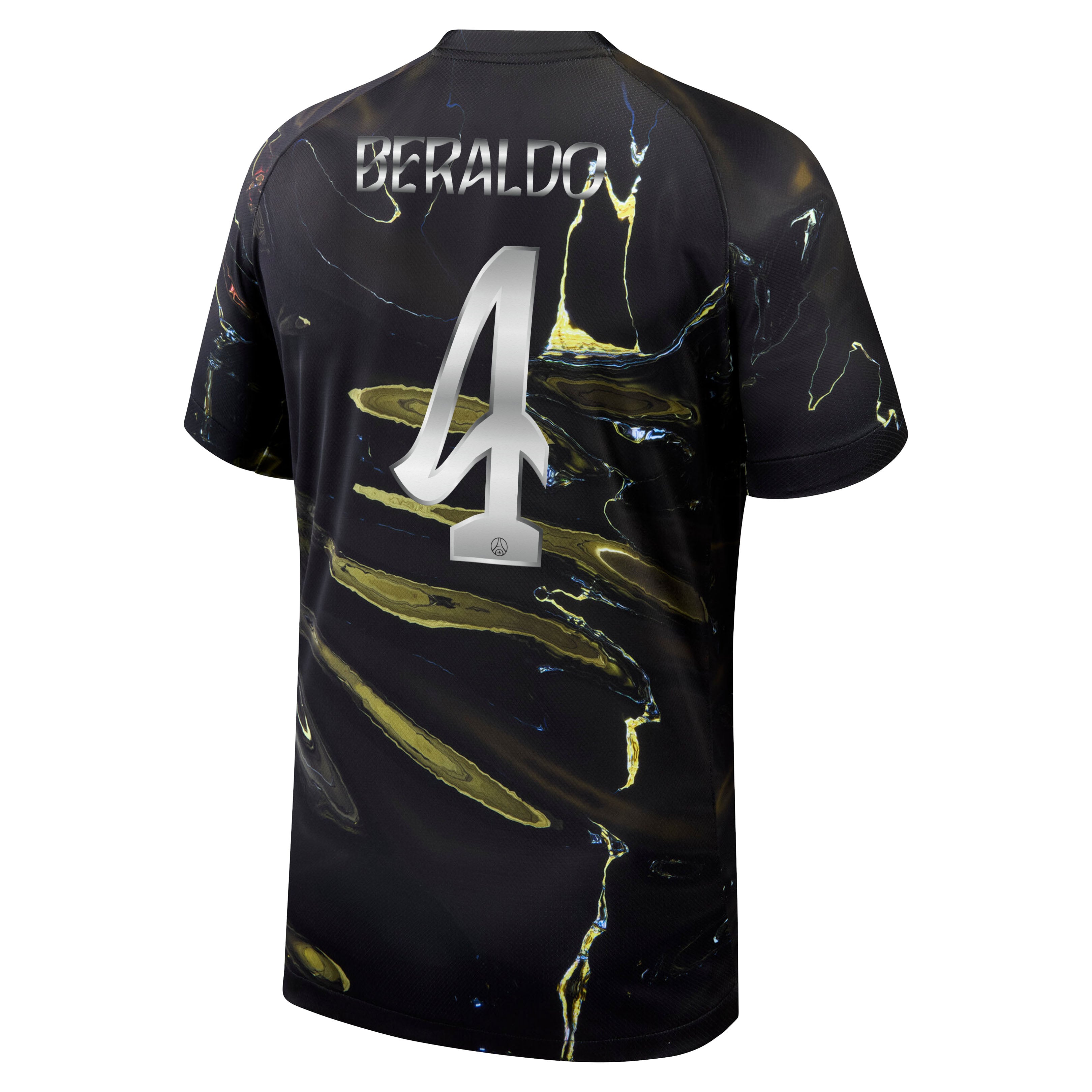 PSG Jordan Night Edition Stadium Shirt 2025-26 with Cup printing Beraldo 4, , rebel_hi-res