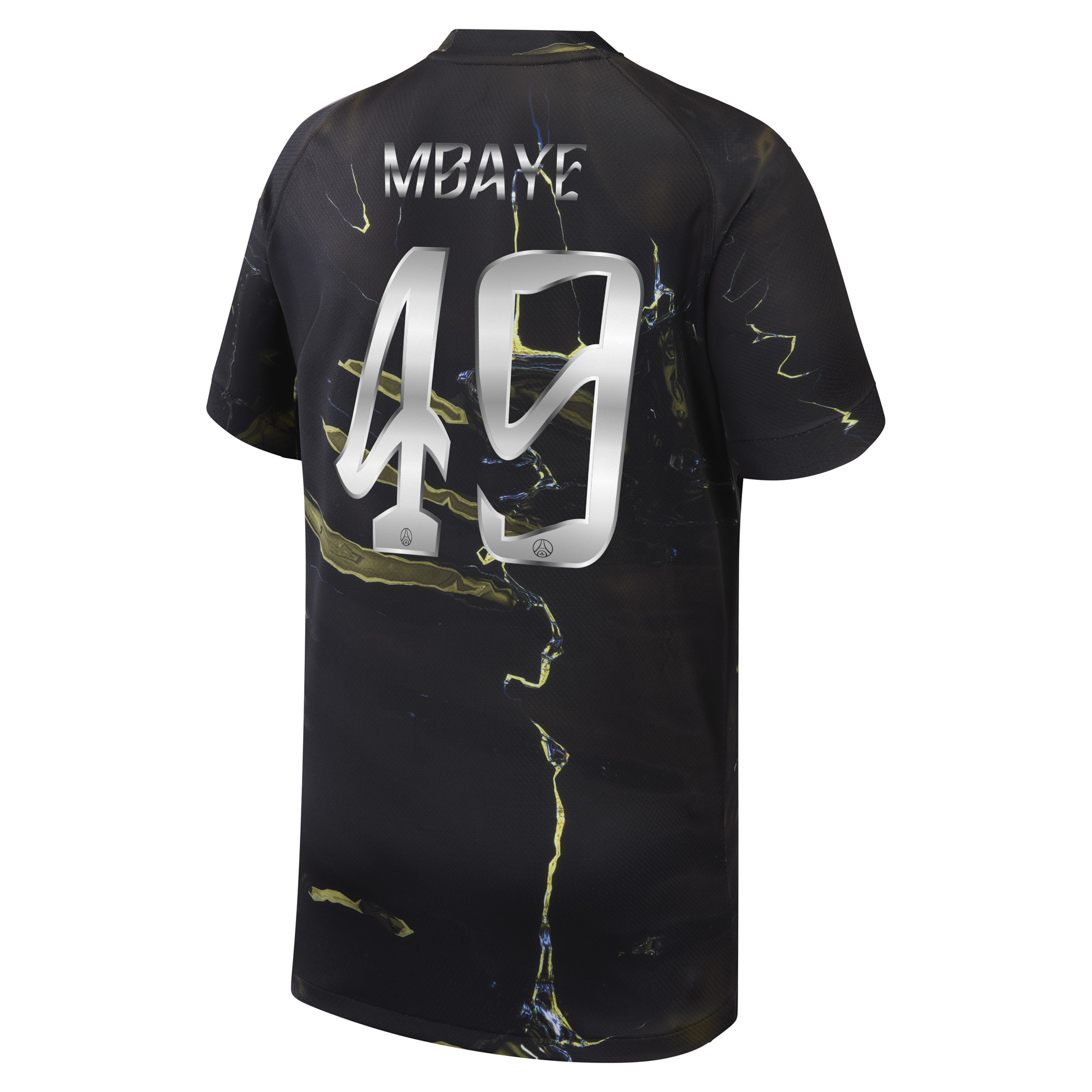 PSG Jordan Night Edition Stadium Shirt 2025-26 - Kids with Cup printing Mbaye 49, , rebel_hi-res
