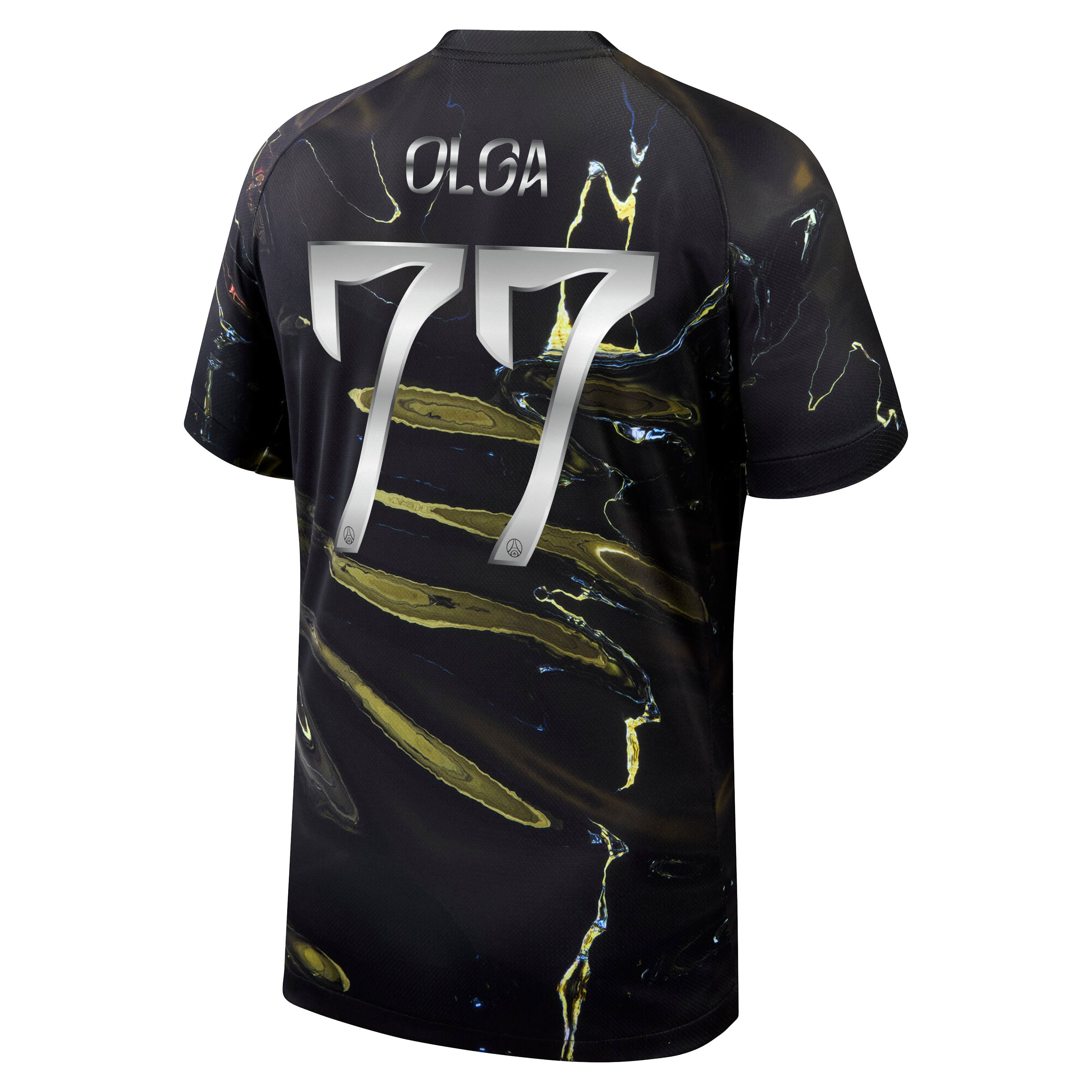 PSG Jordan Night Edition Stadium Shirt 2025-26 with Olga 77 printing, , rebel_hi-res
