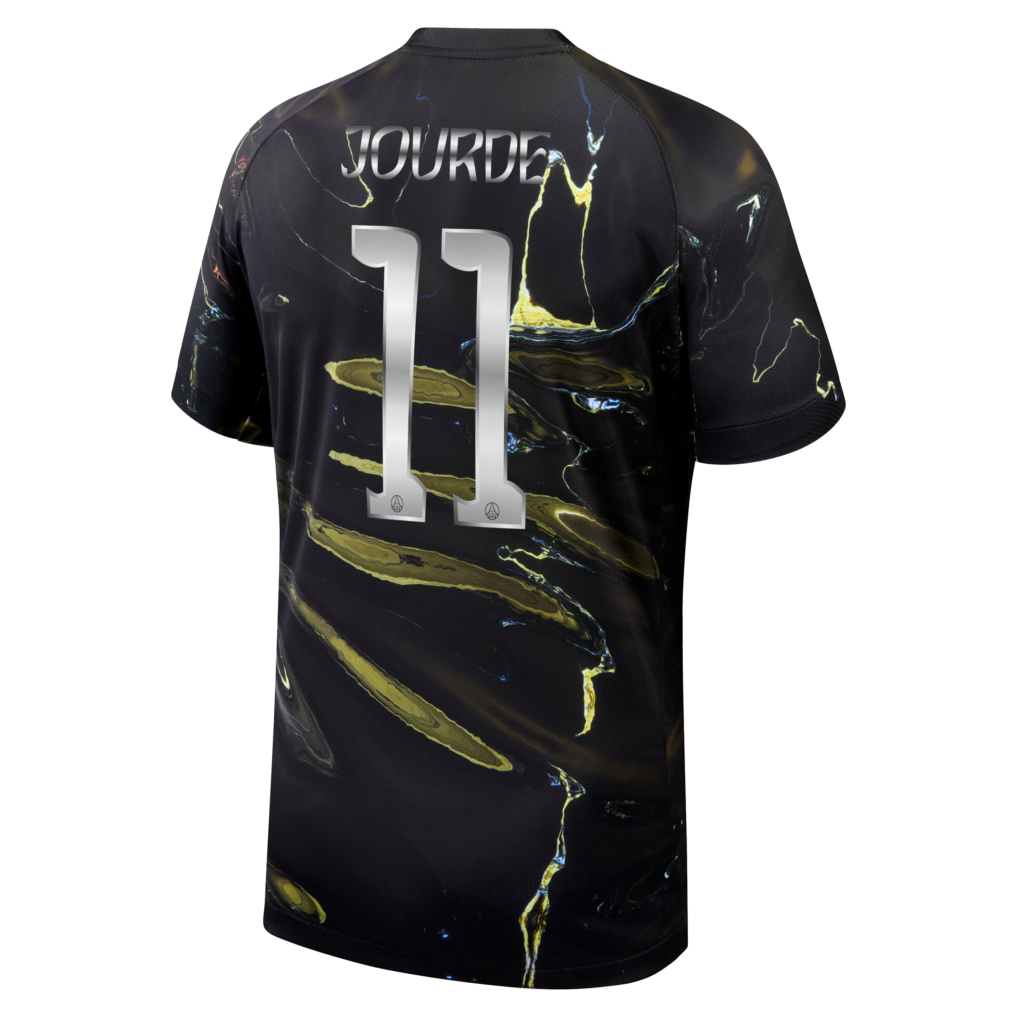 PSG Jordan Night Edition Stadium Shirt 2025-26 with Jourde 11 printing, , rebel_hi-res