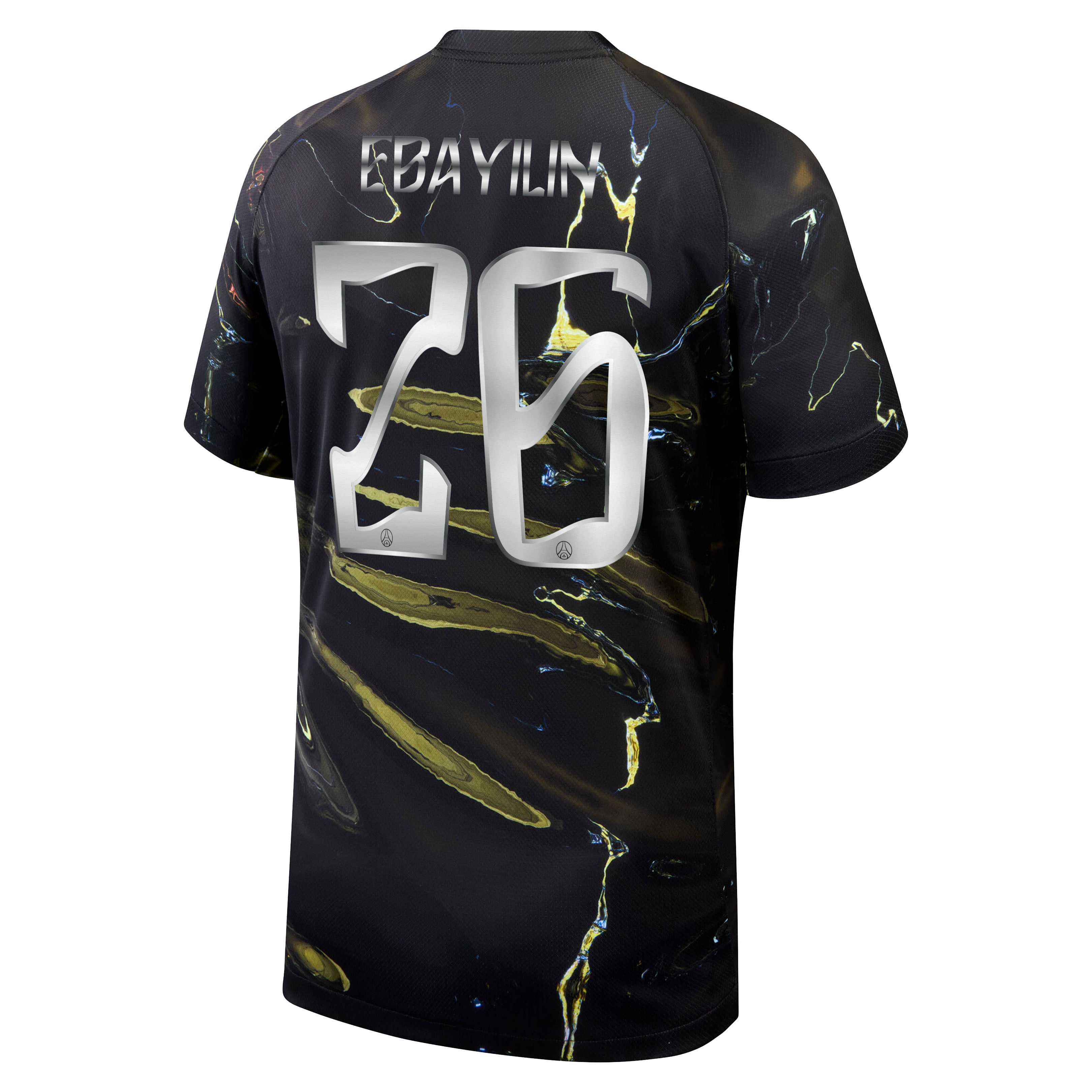 PSG Jordan Night Edition Stadium Shirt 2025-26 with Ebayilin 26 printing, , rebel_hi-res