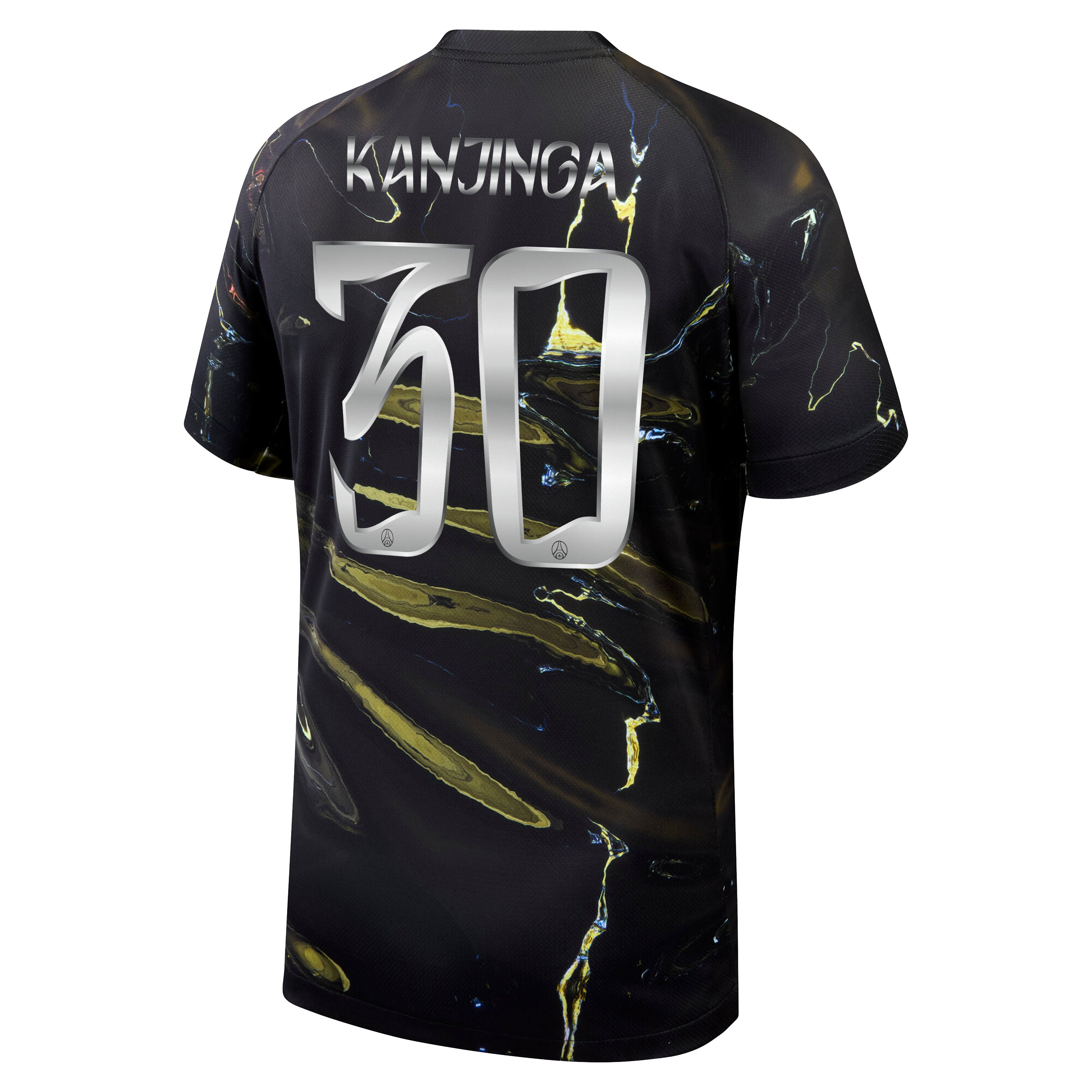 PSG Jordan Night Edition Stadium Shirt 2025-26 with Kanjinga 30 printing, , rebel_hi-res