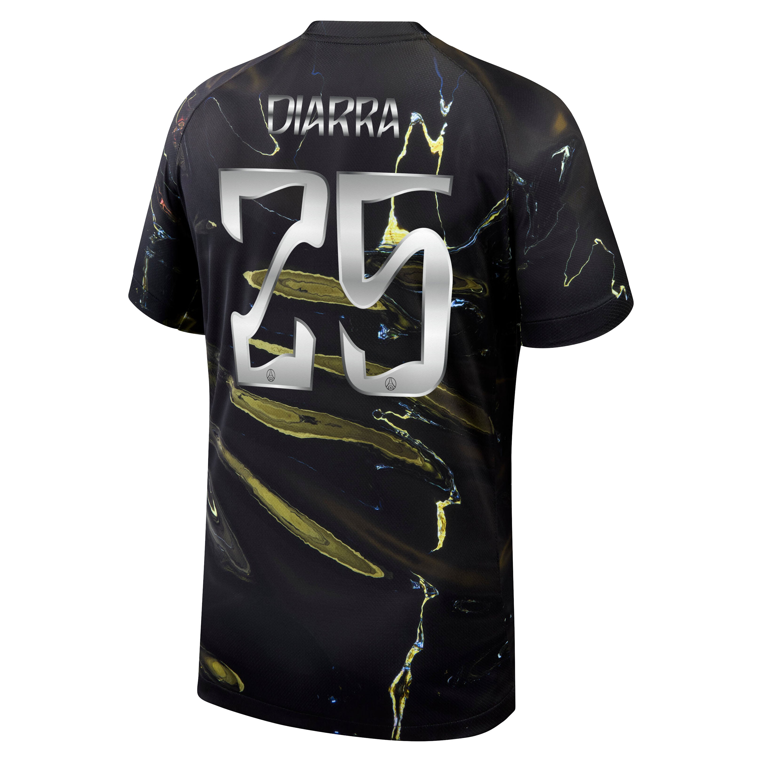 PSG Jordan Night Edition Stadium Shirt 2025-26 with Diarra 25 printing, , rebel_hi-res