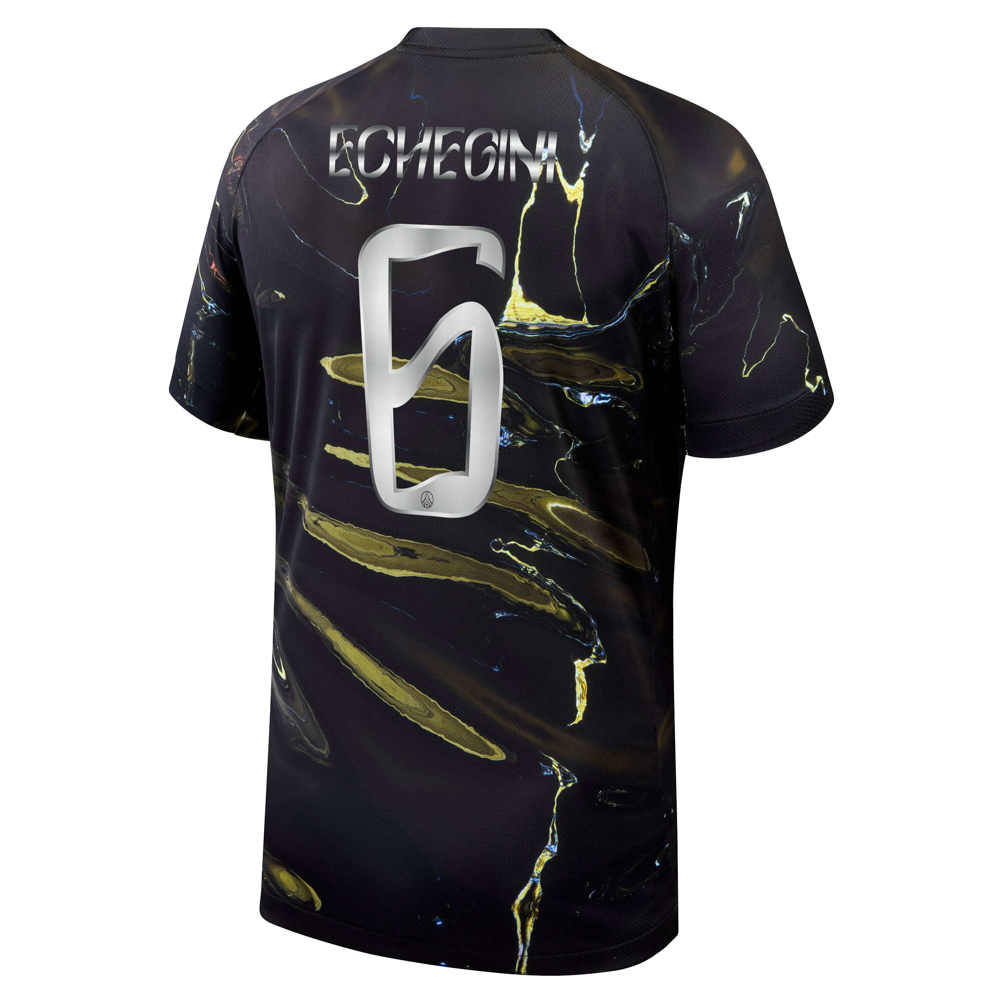 PSG Jordan Night Edition Stadium Shirt 2025-26 with Echegini 6 printing, , rebel_hi-res