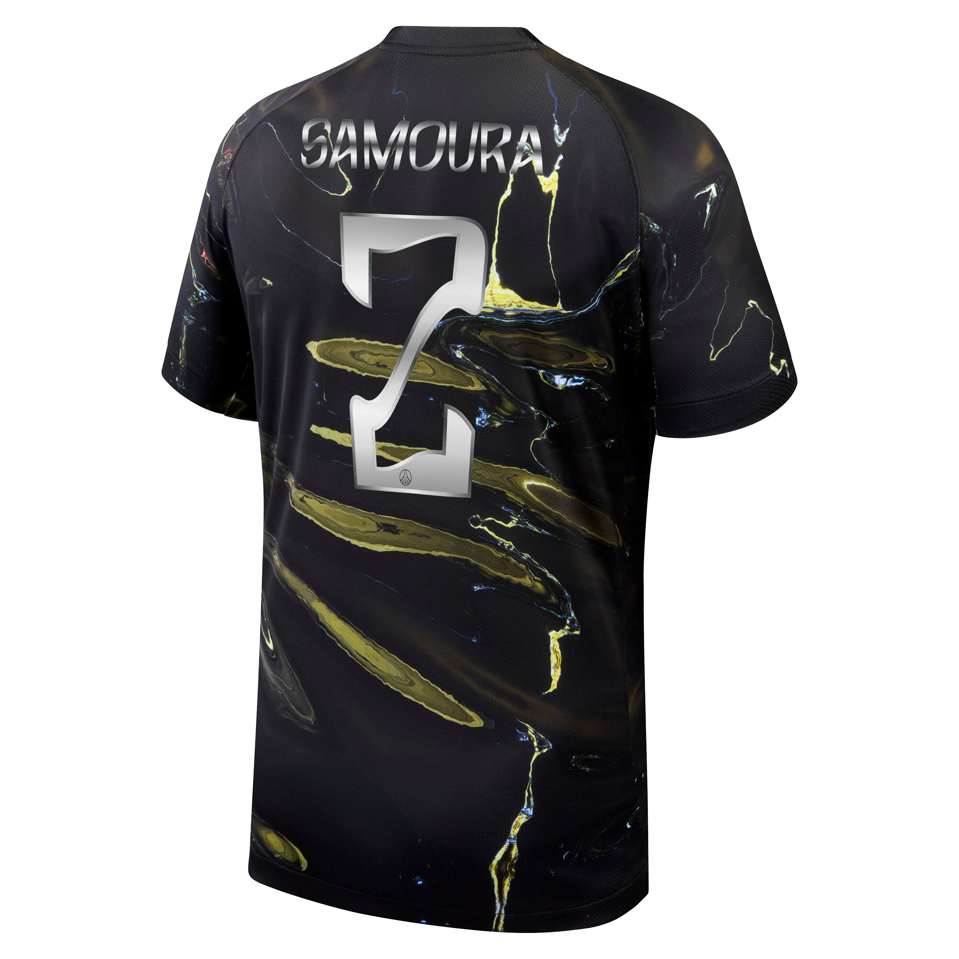 PSG Jordan Night Edition Stadium Shirt 2025-26 with Samoura 2 printing, , rebel_hi-res