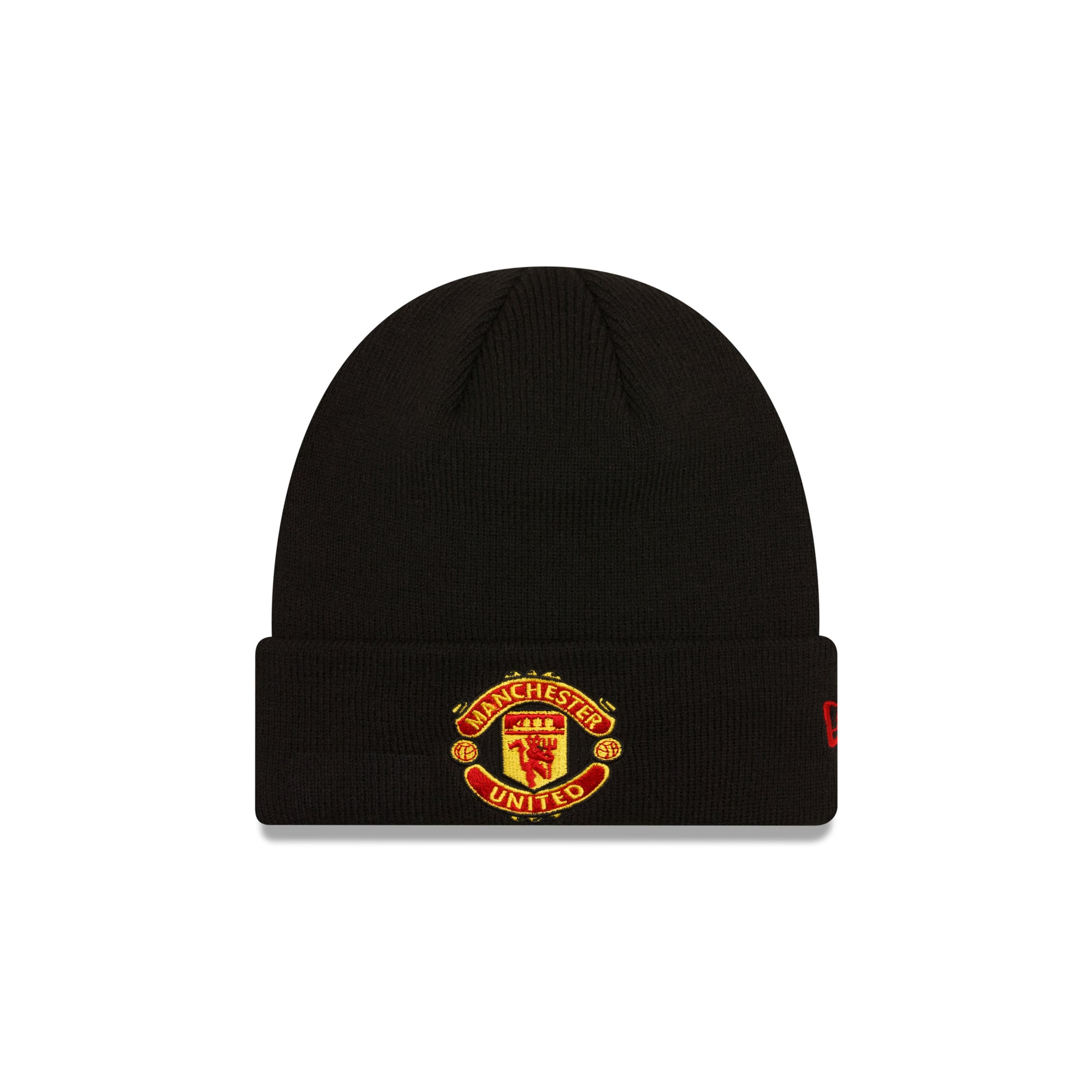 Manchester United New Era Core Cuff Beanie - Black - Unisex, , rebel_hi-res
