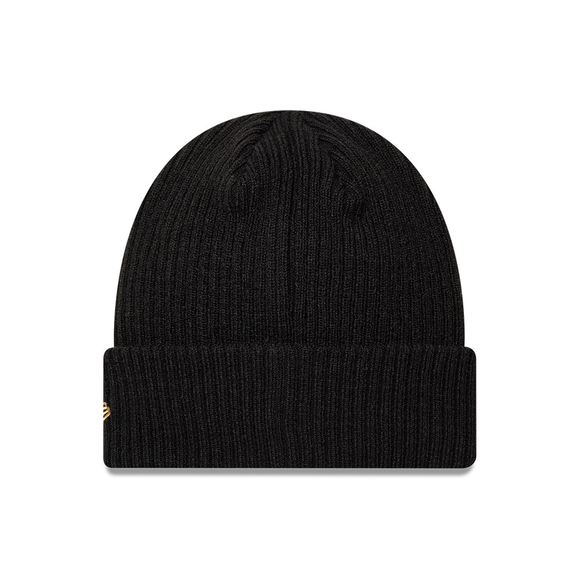 Barcelona Ribbed Cuffed Beanie - Black, , rebel_hi-res