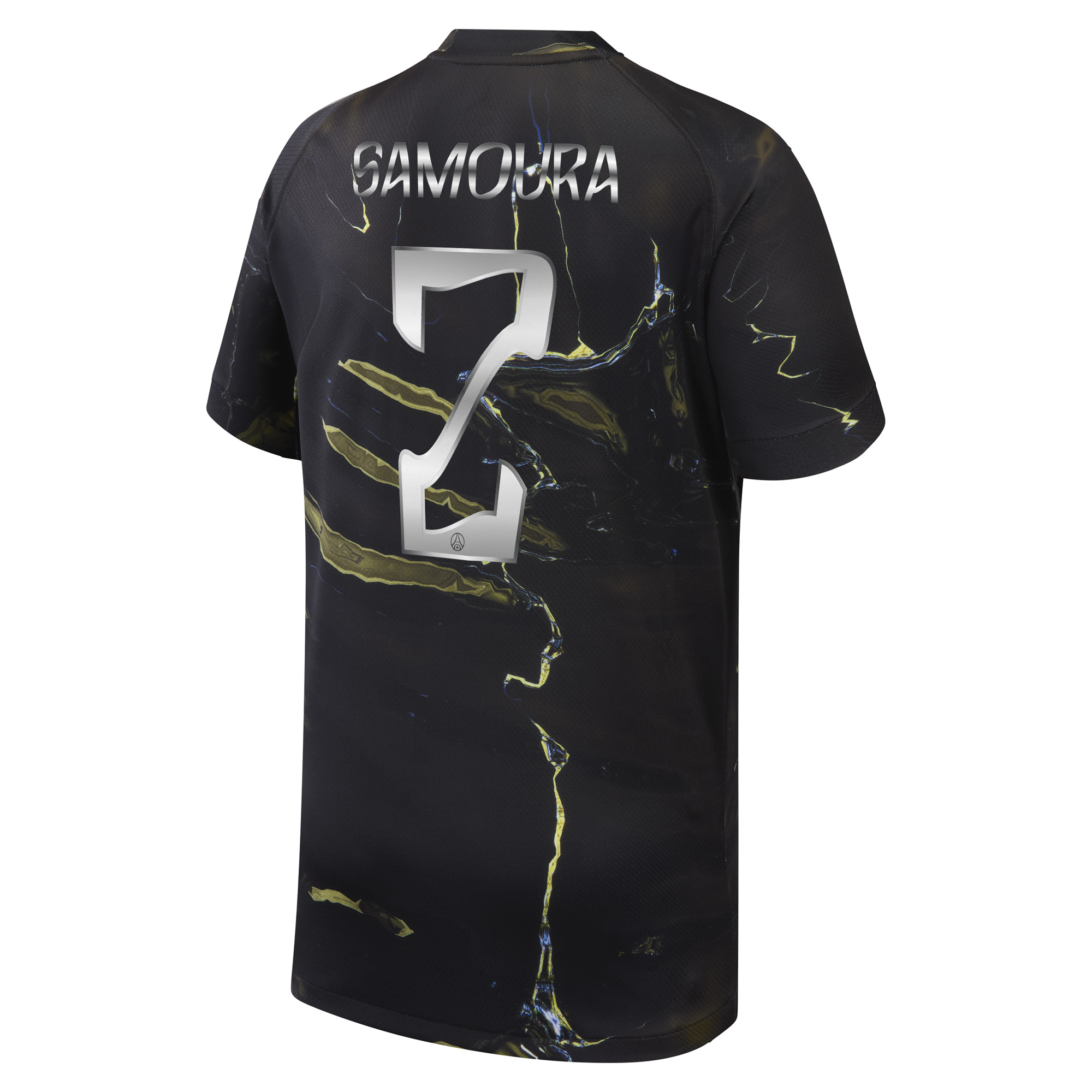 PSG Jordan Night Edition Stadium Shirt 2025-26 - Kids with Samoura 2 printing, , rebel_hi-res