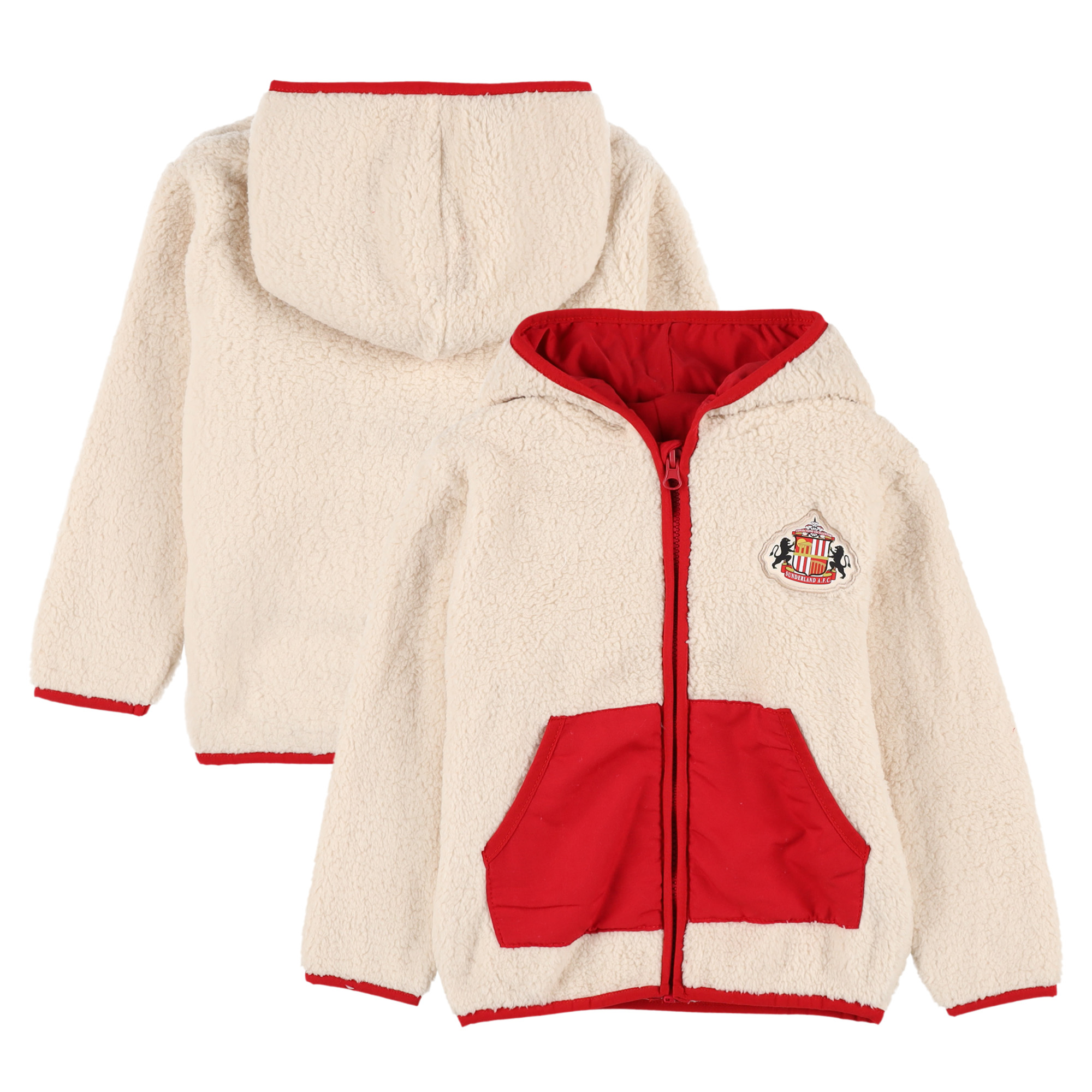 Sunderland Hooded Sherpa Fleece - Cream - Infant, , rebel_hi-res