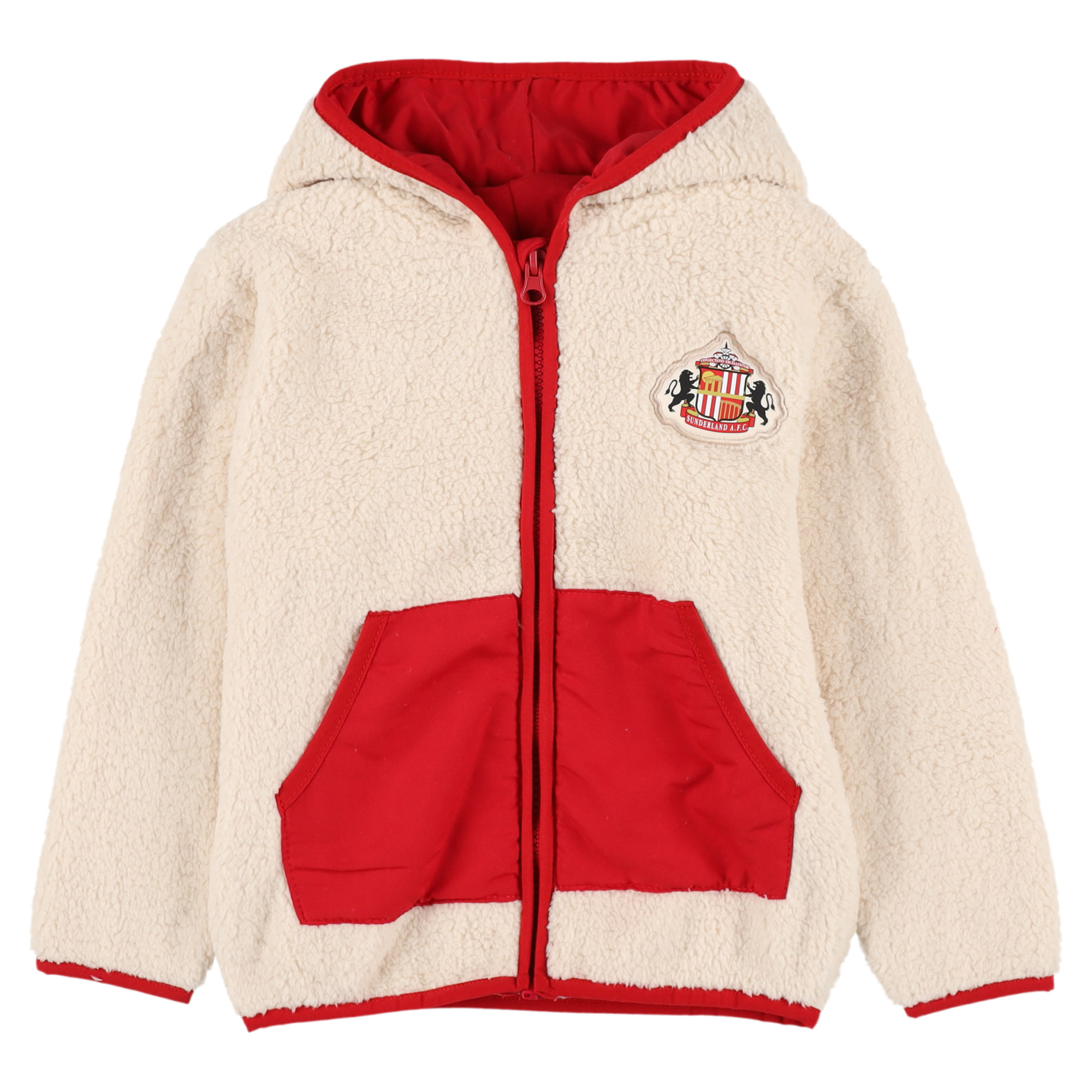 Sunderland Hooded Sherpa Fleece - Cream - Infant, , rebel_hi-res