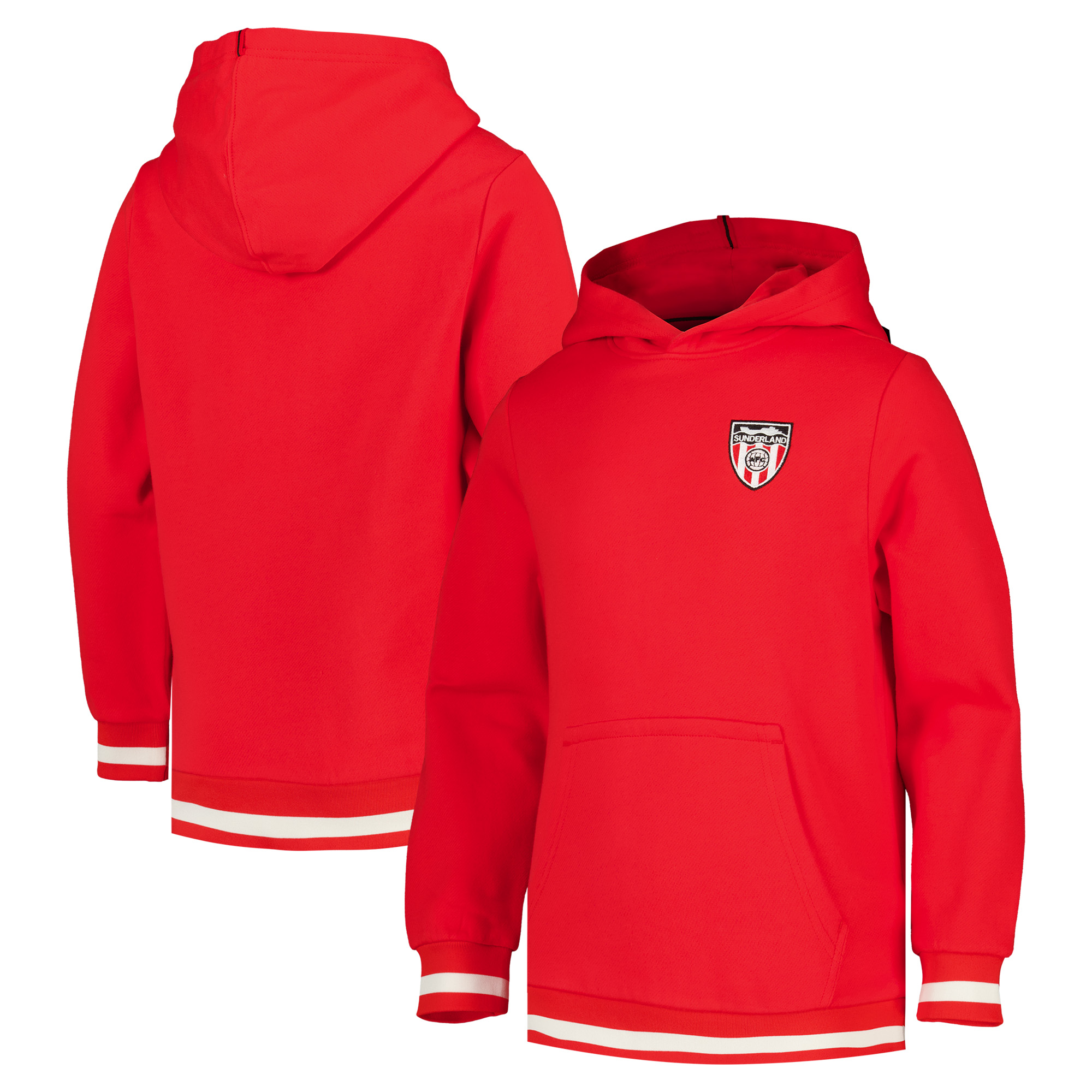 Sunderland Retro Hoodie - Red - Kids, , rebel_hi-res