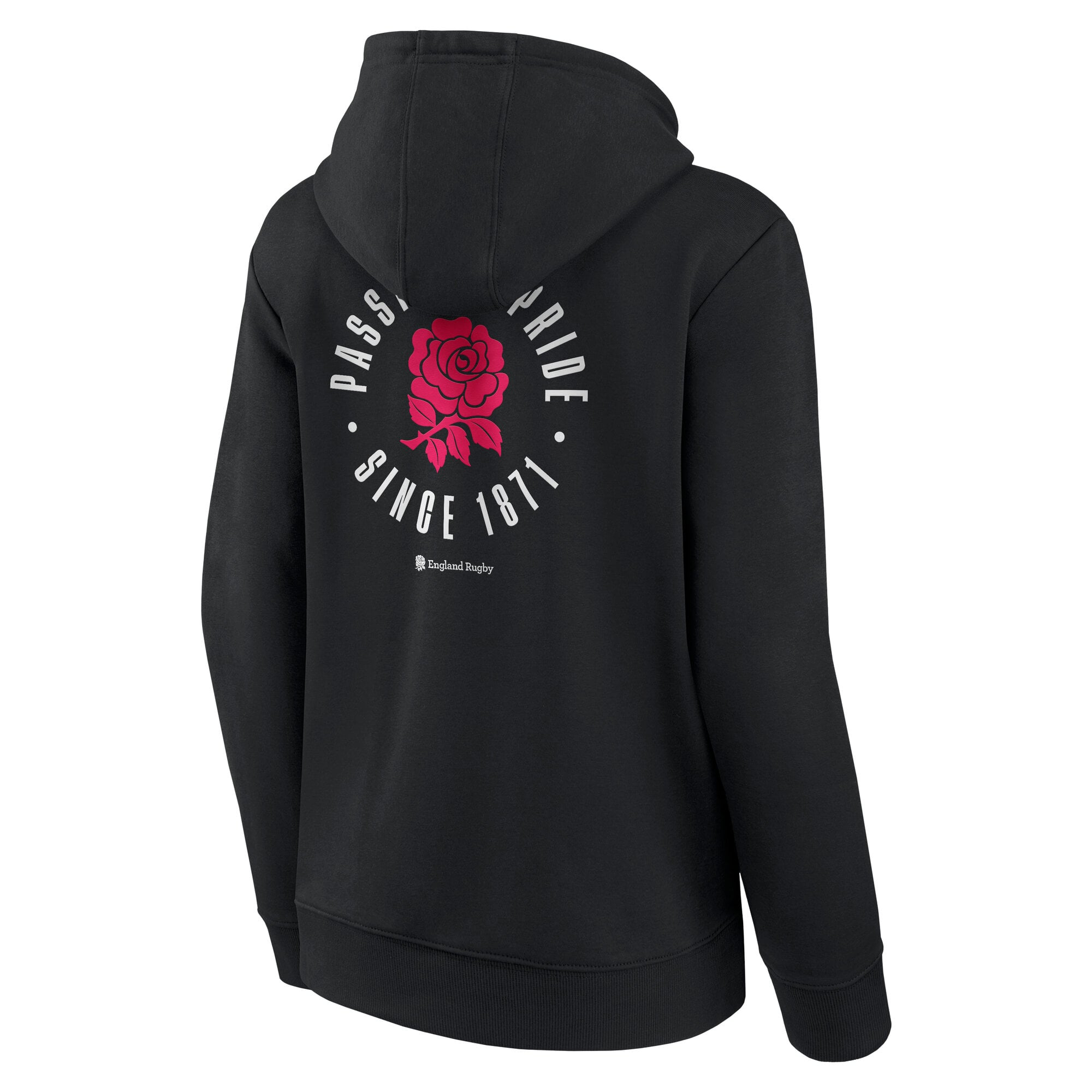 England Rugby Passion and Pride Graphic Hoodie - Black - Womens, , rebel_hi-res