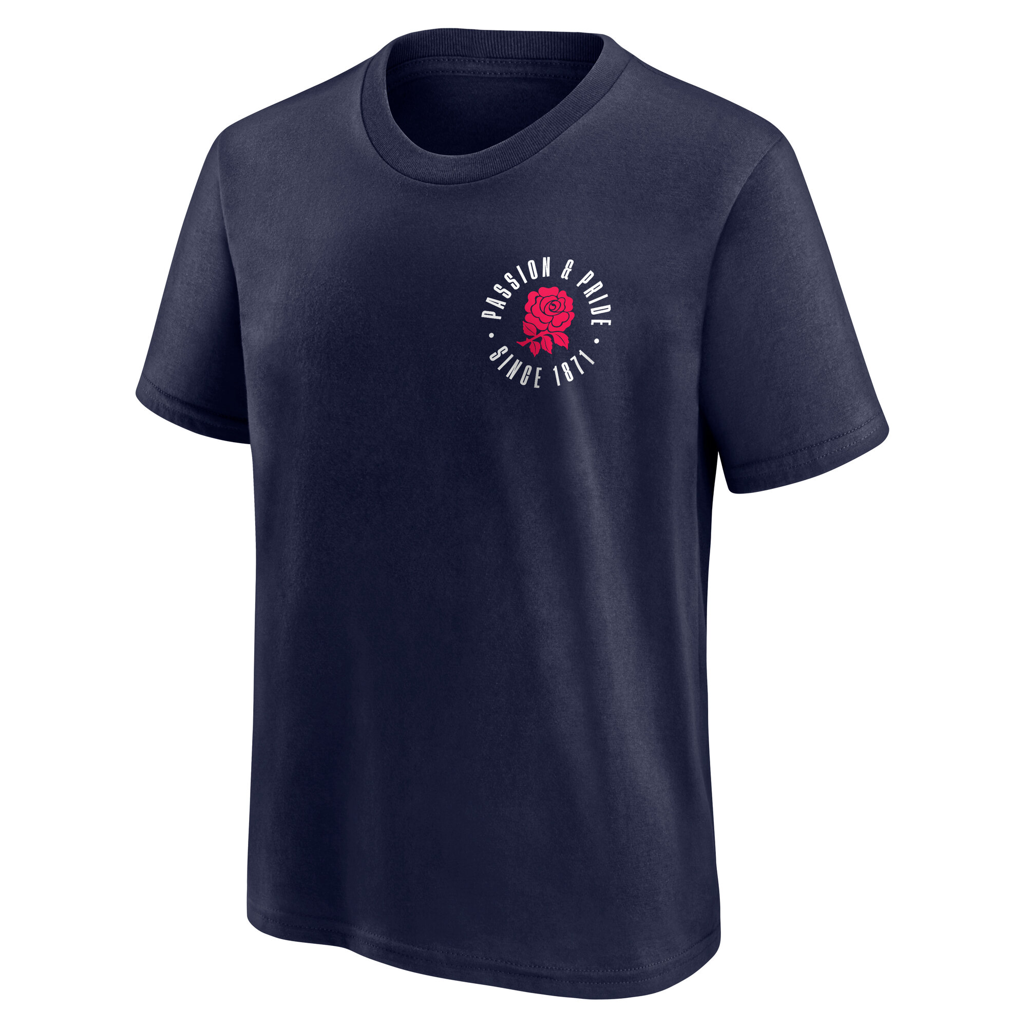 England Rugby Passion and Pride Graphic T-Shirt - Navy - Juniors, , rebel_hi-res