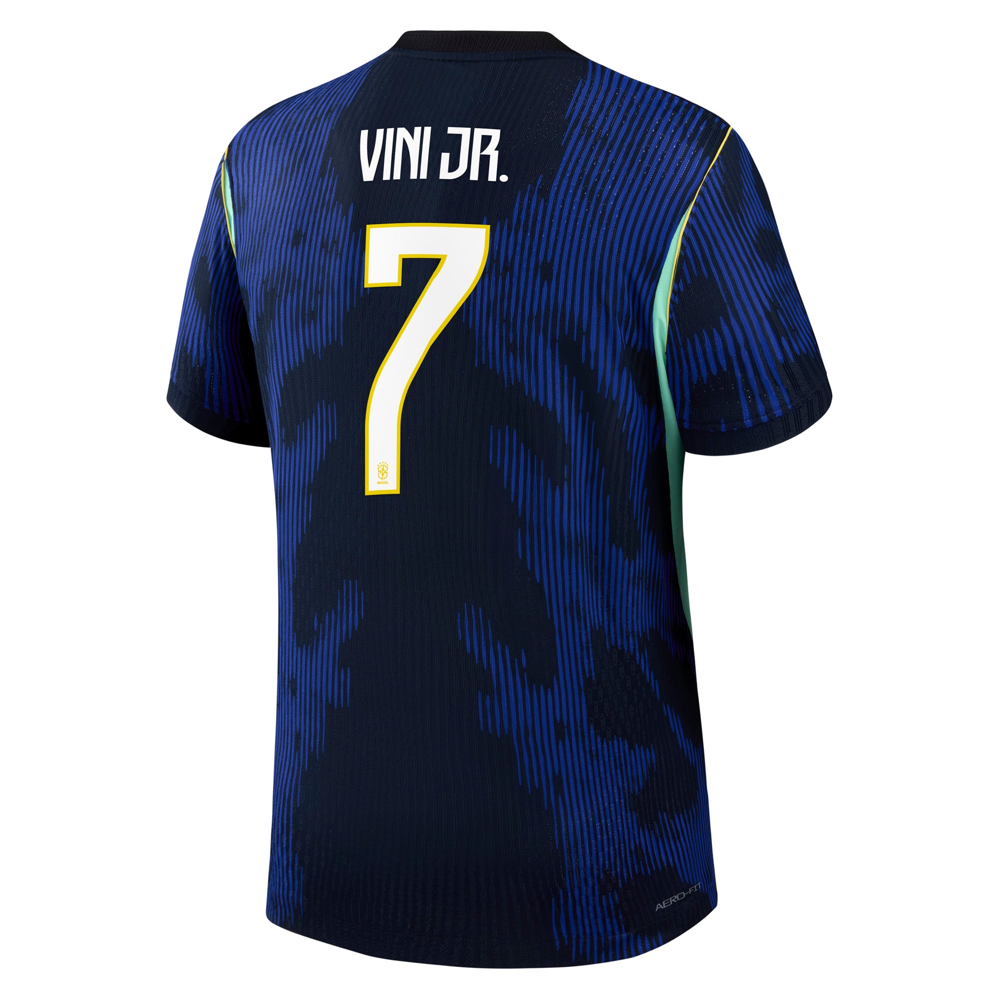 Brazil Jordan Away Aero-FIT Match Shirt 2026 with Vini Jr. 7 printing, , rebel_hi-res