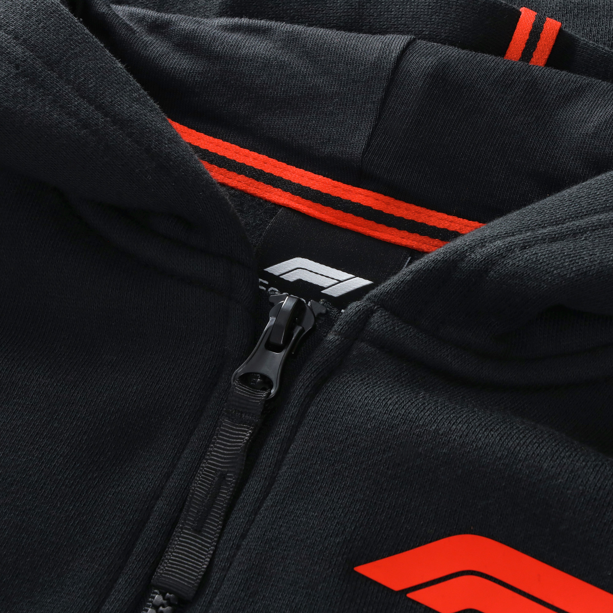 Formula 1 Classics Core Full Zip Hoodie - Black - Kids, , rebel_hi-res
