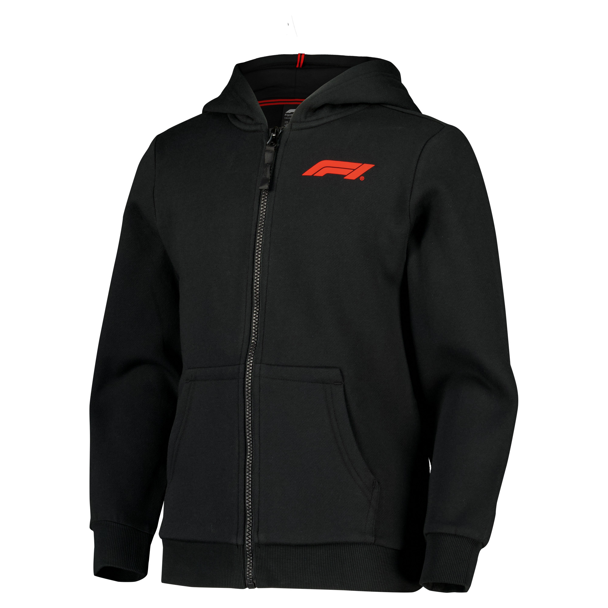 Formula 1 Classics Core Full Zip Hoodie - Black - Kids, , rebel_hi-res