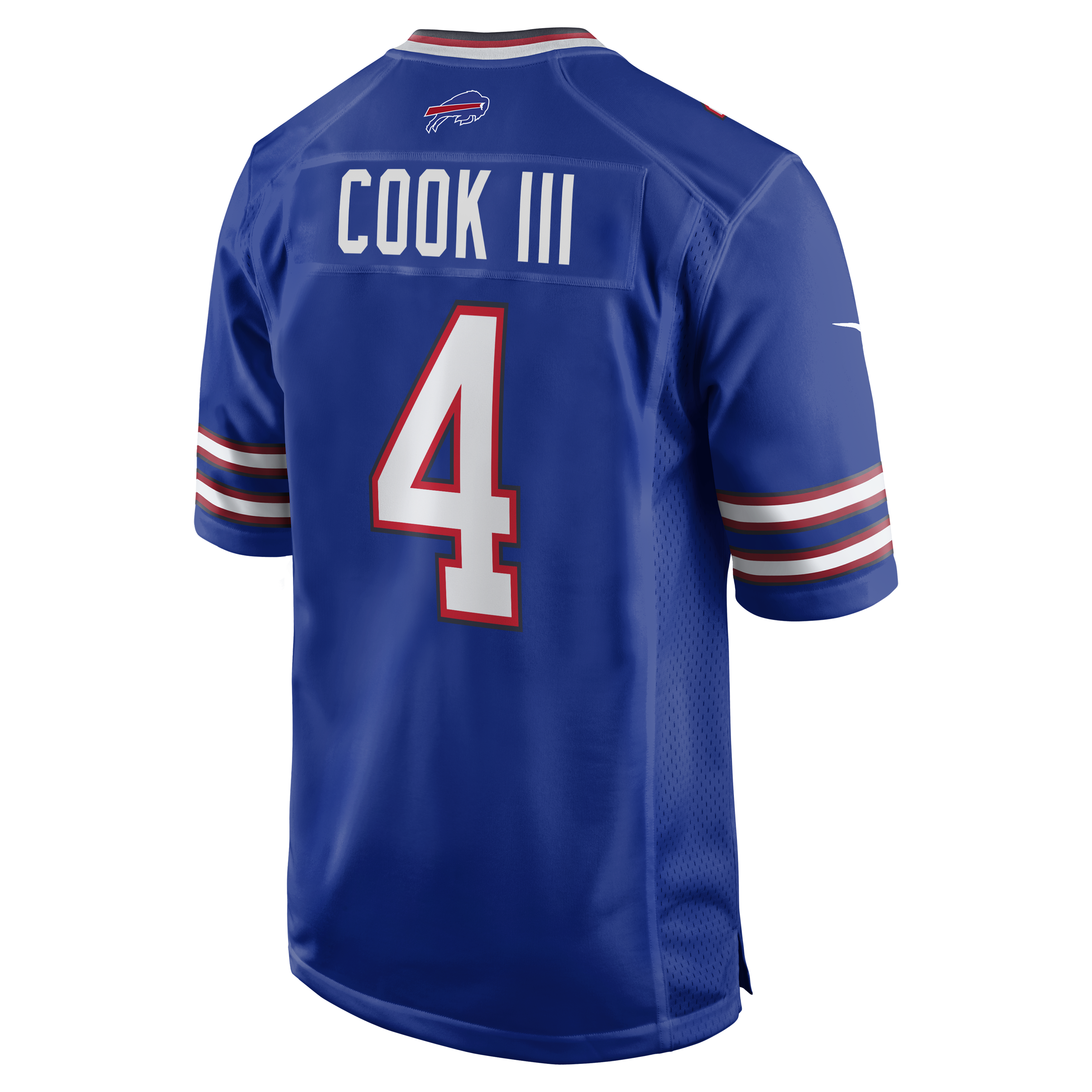 Buffalo Bills Nike Home Game Jersey - Royal - James Cook - Mens, , rebel_hi-res