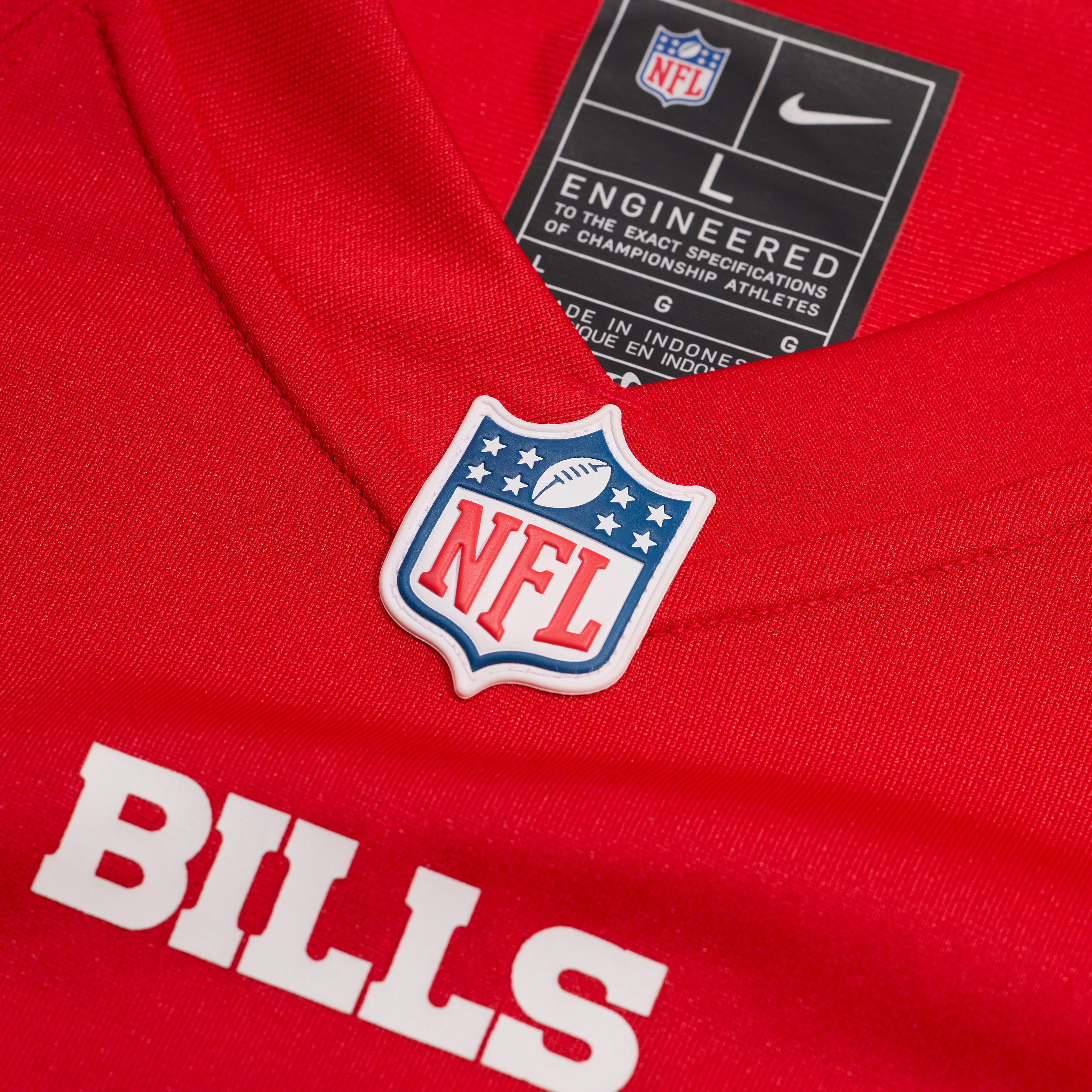 Buffalo Bills Nike Secondary Alternate Game Jersey - Red - James Cook III - Mens, , rebel_hi-res