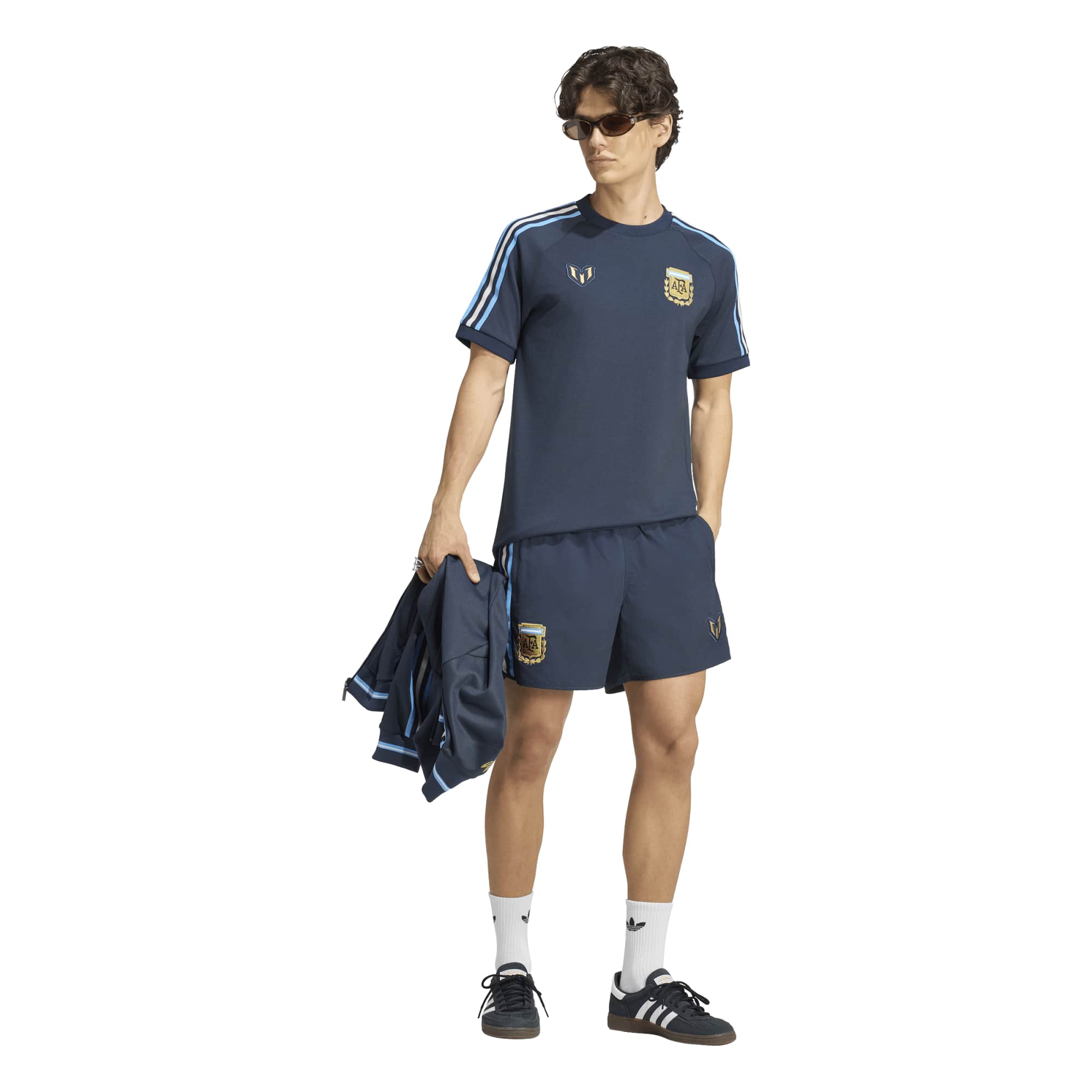 Argentina adidas Messi Shorts - Navy, , rebel_hi-res