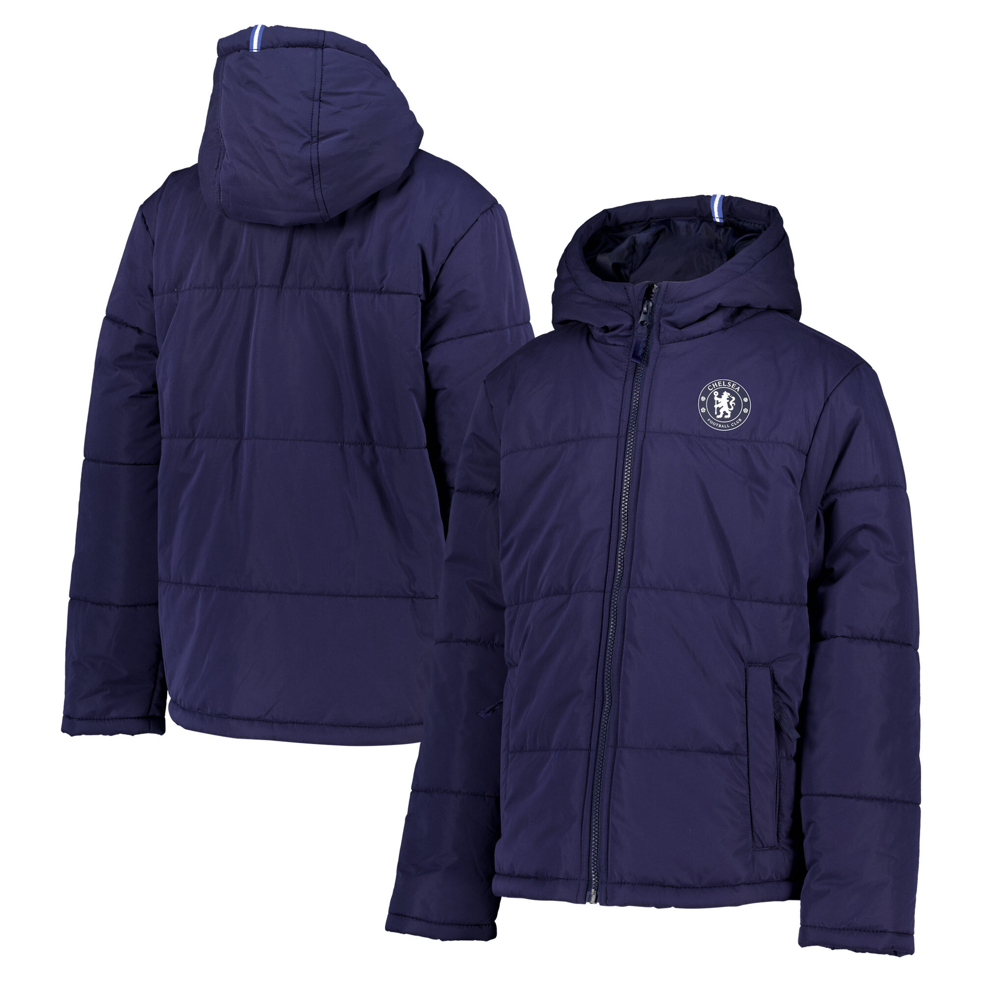 Chelsea Logo Puffer Jacket - Navy - Kids, , rebel_hi-res