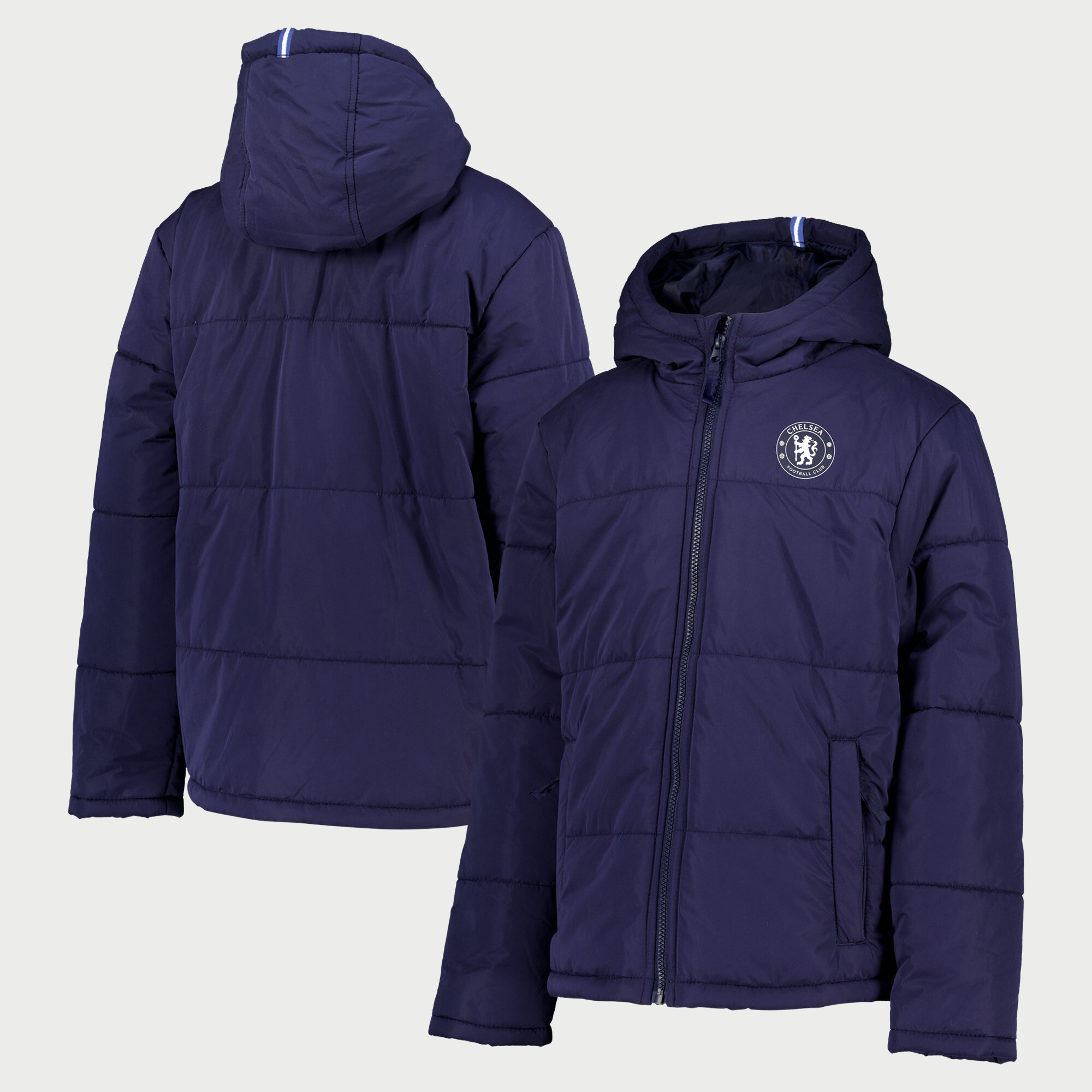 Chelsea Logo Puffer Jacket - Navy - Kids, , rebel_hi-res